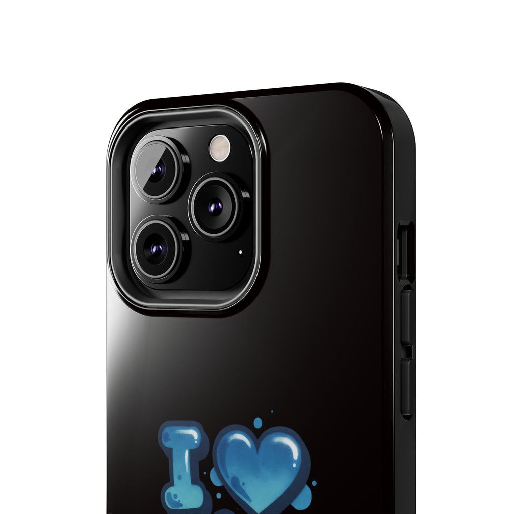 I Love My GF Phone Case — Protective Glossy "I  My GF" Design
