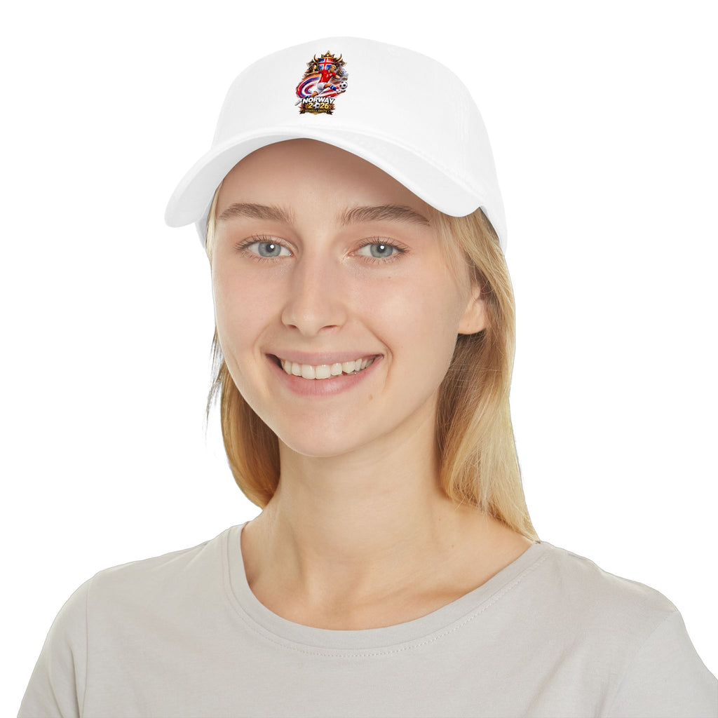 Norway Low Profile Baseball Cap -  Eagle & Shield Emblem (Memorial/4th of July)
