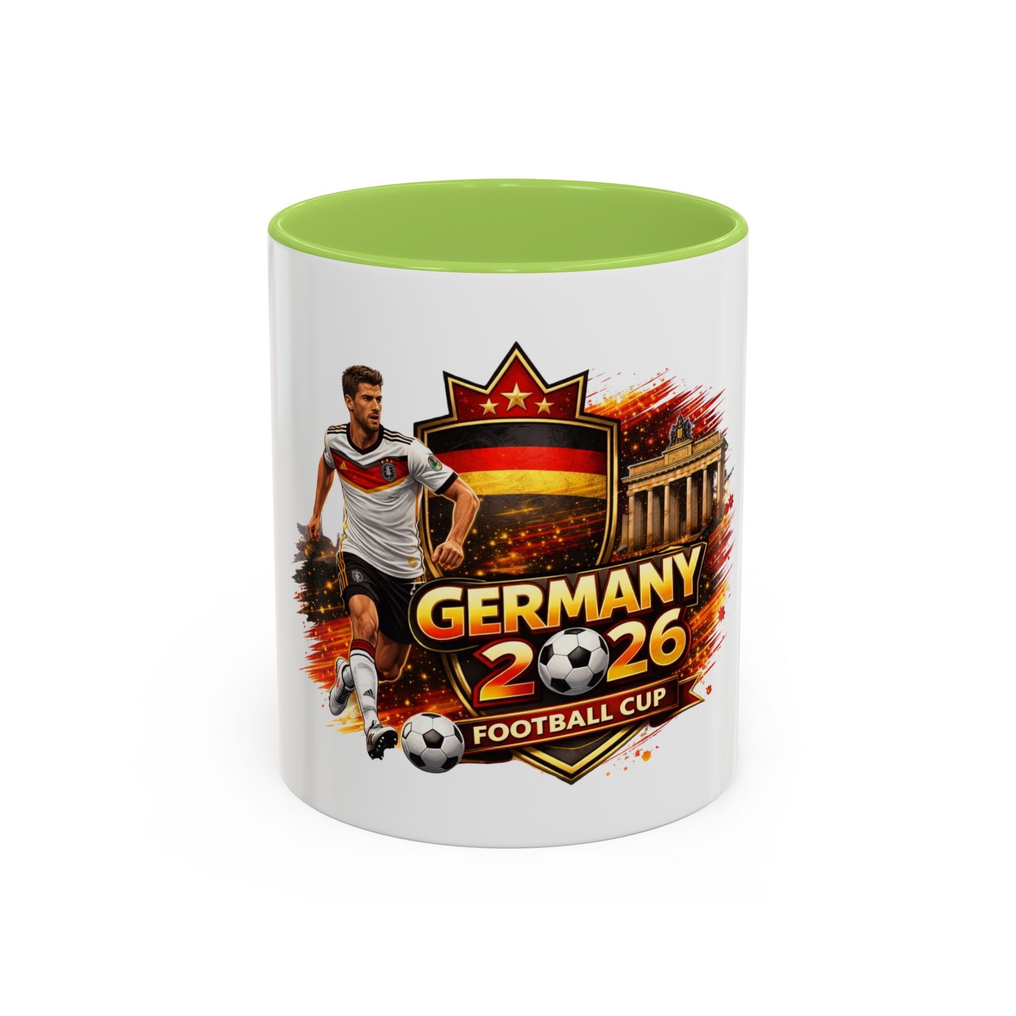 Germany 2026 Football Cup Coffee Mug – Soccer Fan Germany 2026 Accent Mug