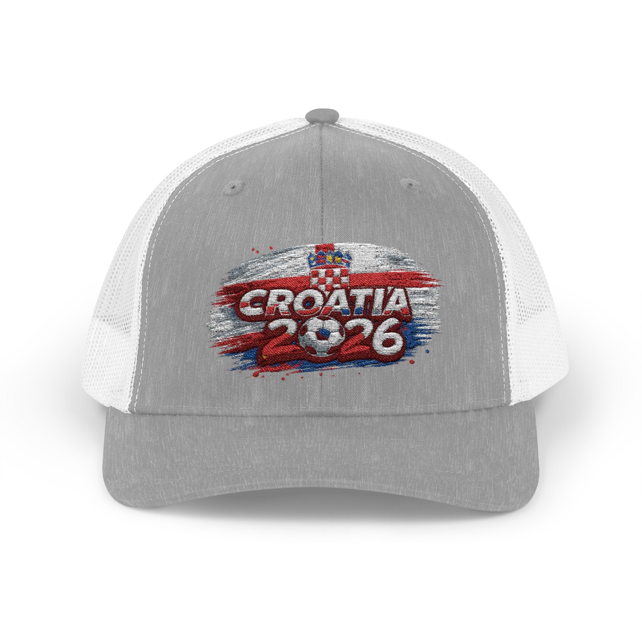 Croatia 2026 Sparkle Flag Trucker Cap