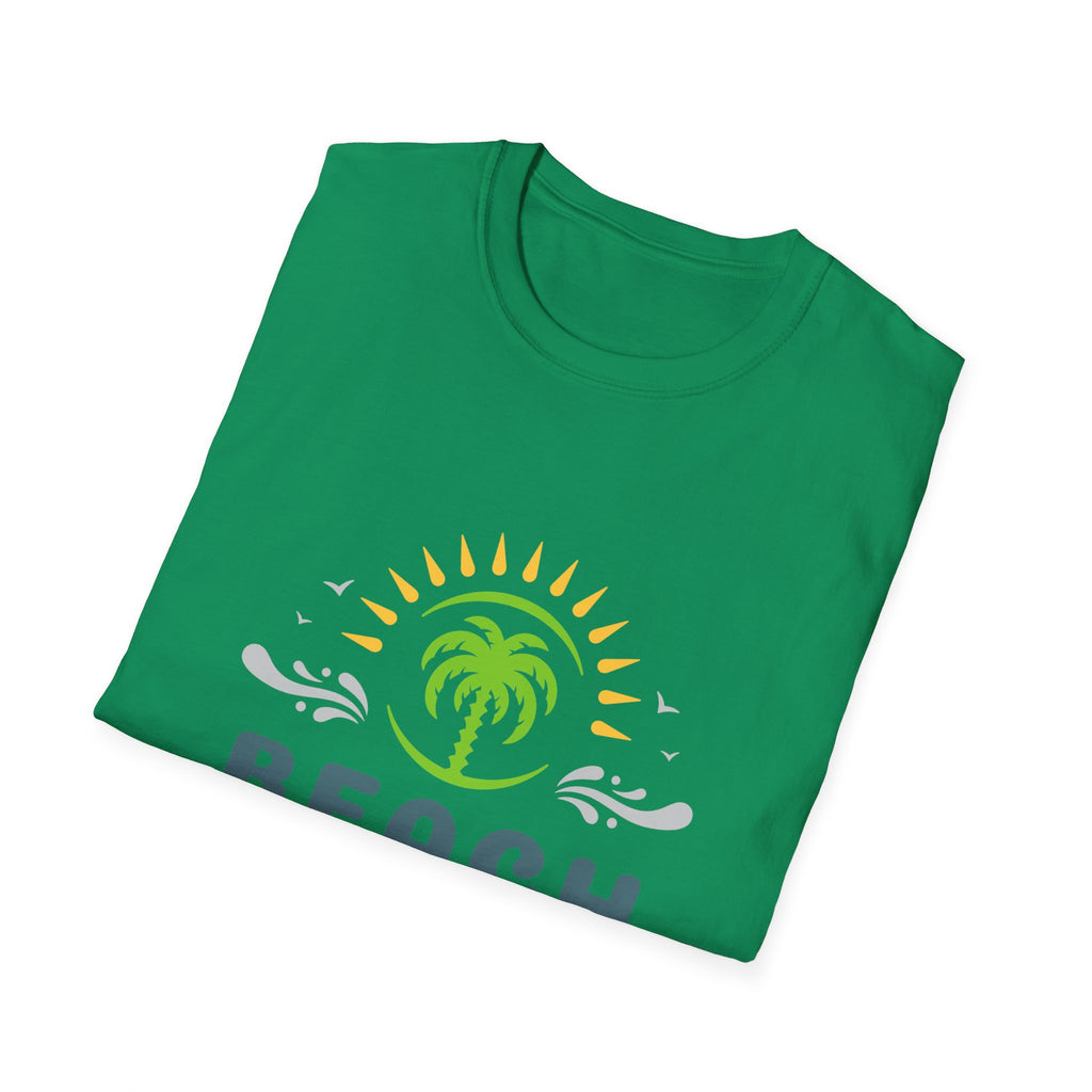 Beach Vacation T-Shirt — Palm Tree Sunset Graphic Tee