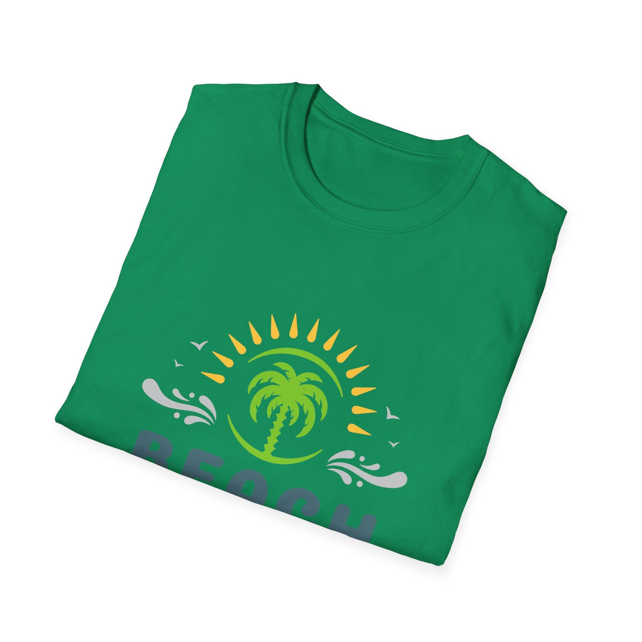 Beach Vacation T-Shirt — Palm Tree Sunset Graphic Tee