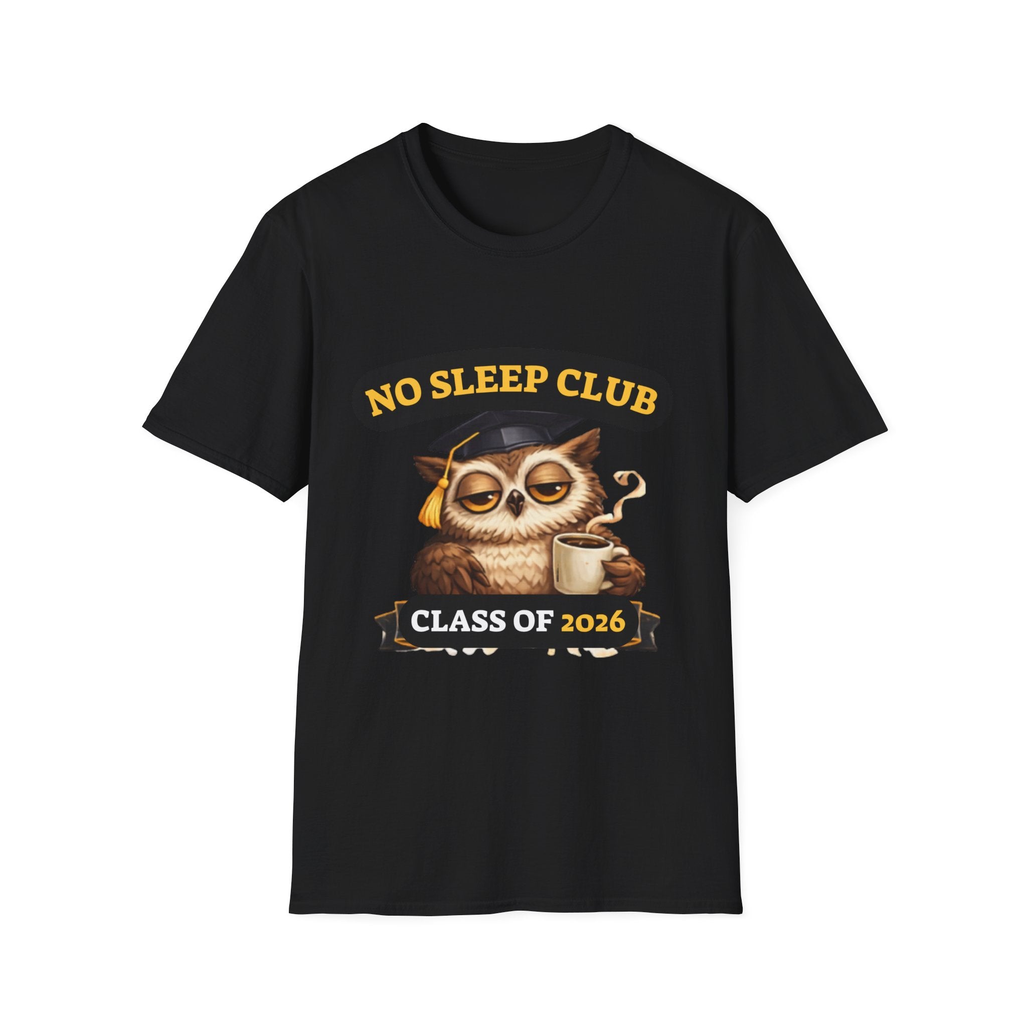 No Sleep Club Class of 2026 T-Shirt — Graduation Owl Tee