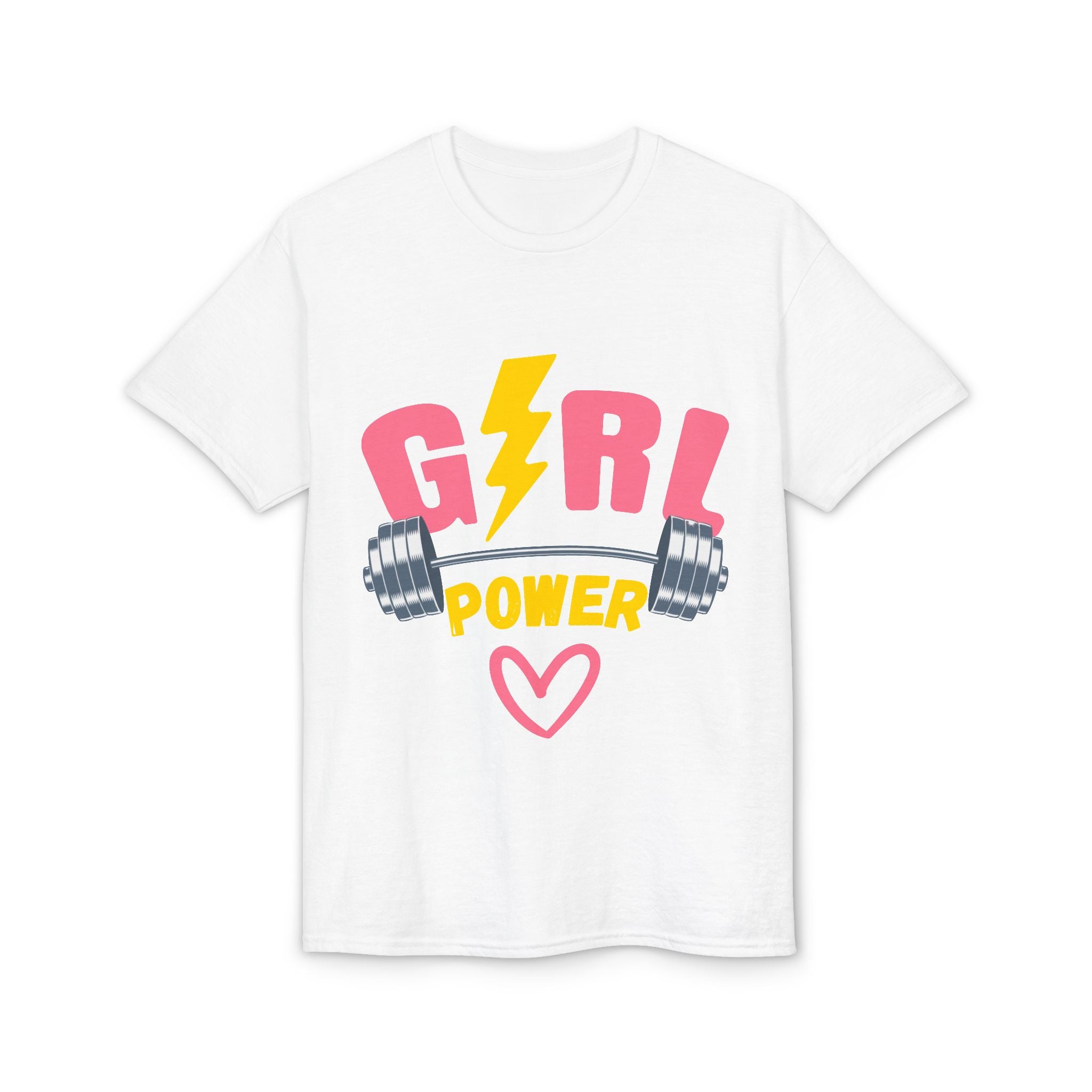 Girl Power T-Shirt — Pink Lightning Barbell Fitness Tee