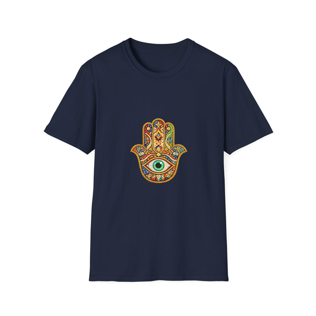 Hamsa Hand T-Shirt – Colorful Protective Eye Boho Tee
