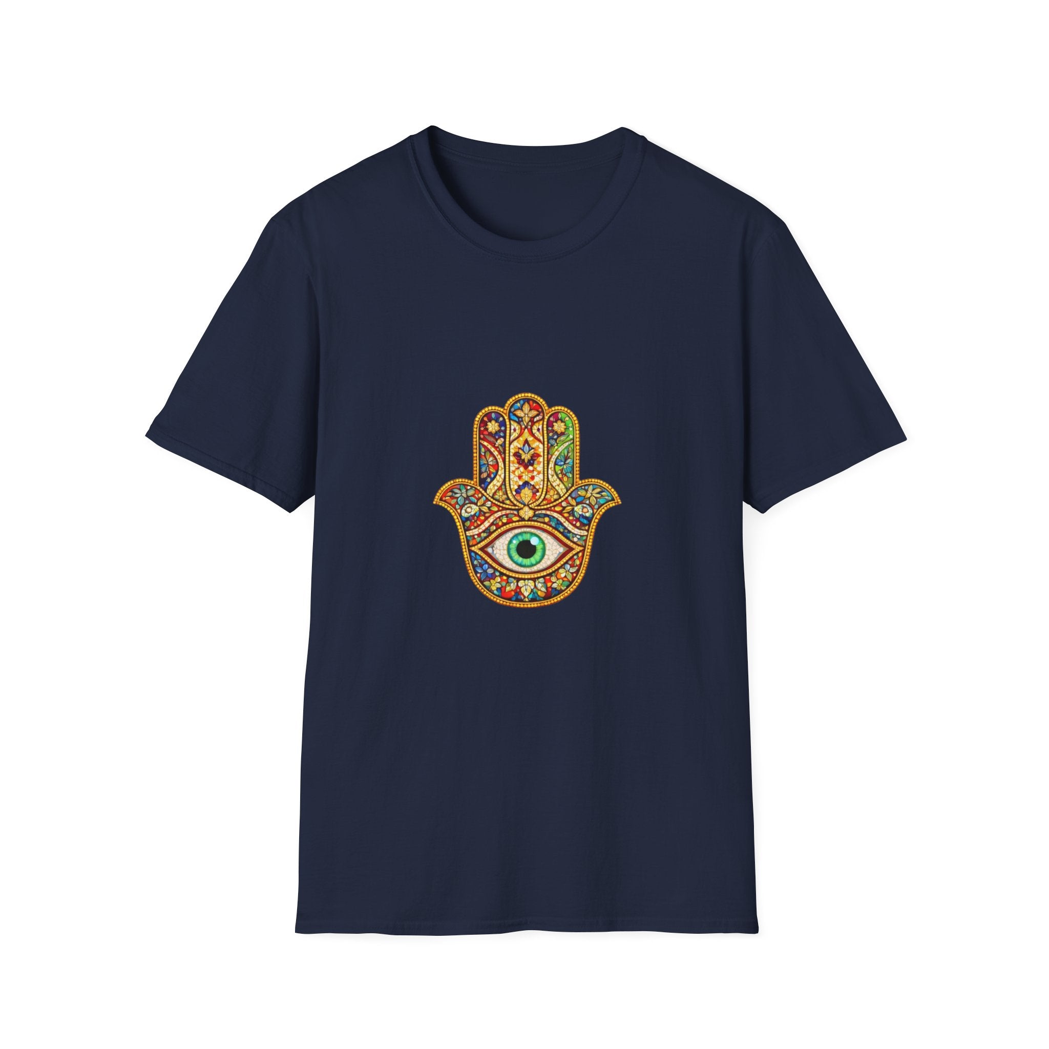 Hamsa Hand T-Shirt – Colorful Protective Eye Boho Tee