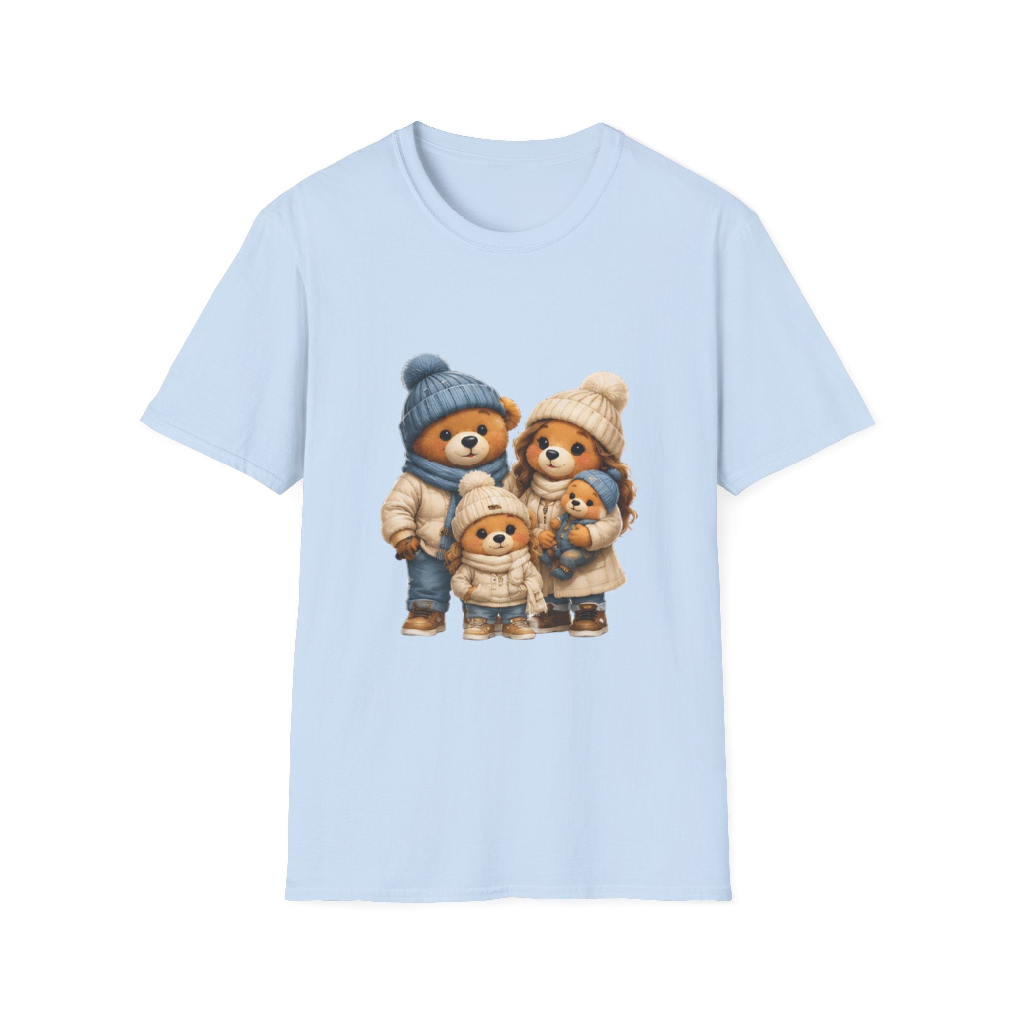 Bear Family Winter Tee — Cute Cozy Holiday Family unisex t Shirt