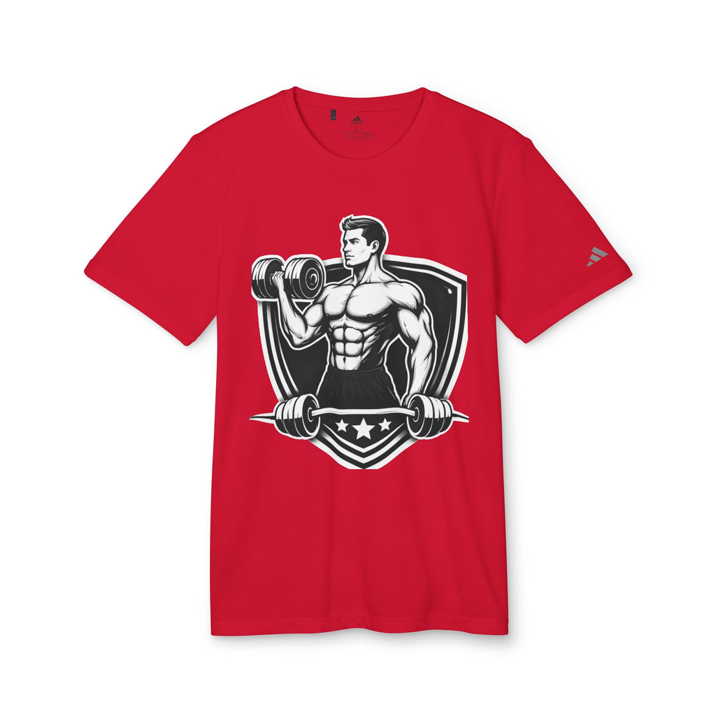 Fitness Graphic T-Shirt — Vintage Bodybuilder Barbell Design