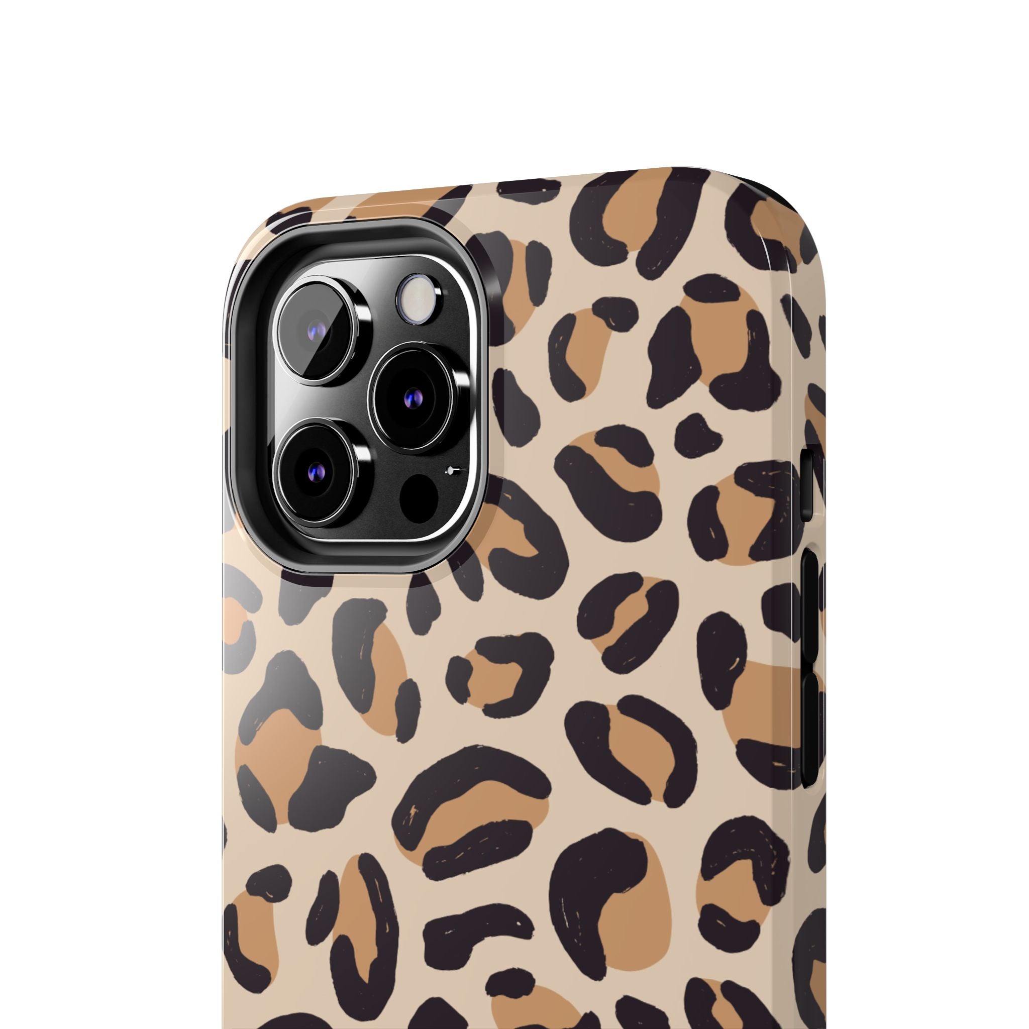 Leopard Print Tough Phone Case – Durable Glam Protective Cover