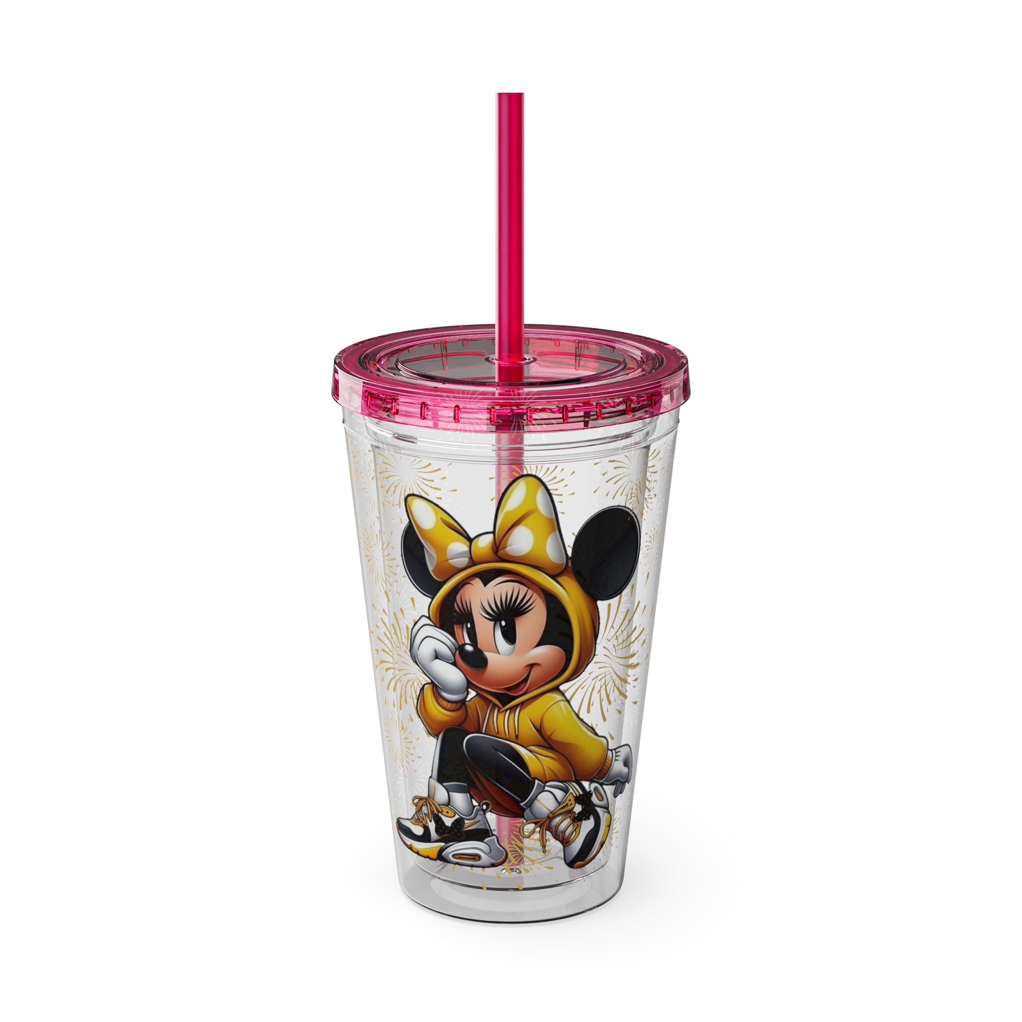 Minnie Mouse Sunsplash 16oz Tumbler with Straw