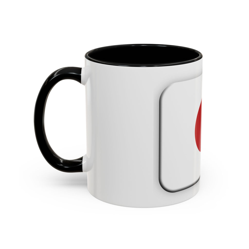 Japanese Minimal Red Dot Accent Coffee Mug — Modern Japanese Flag Inspired Ceramic Mug (11/15oz)
