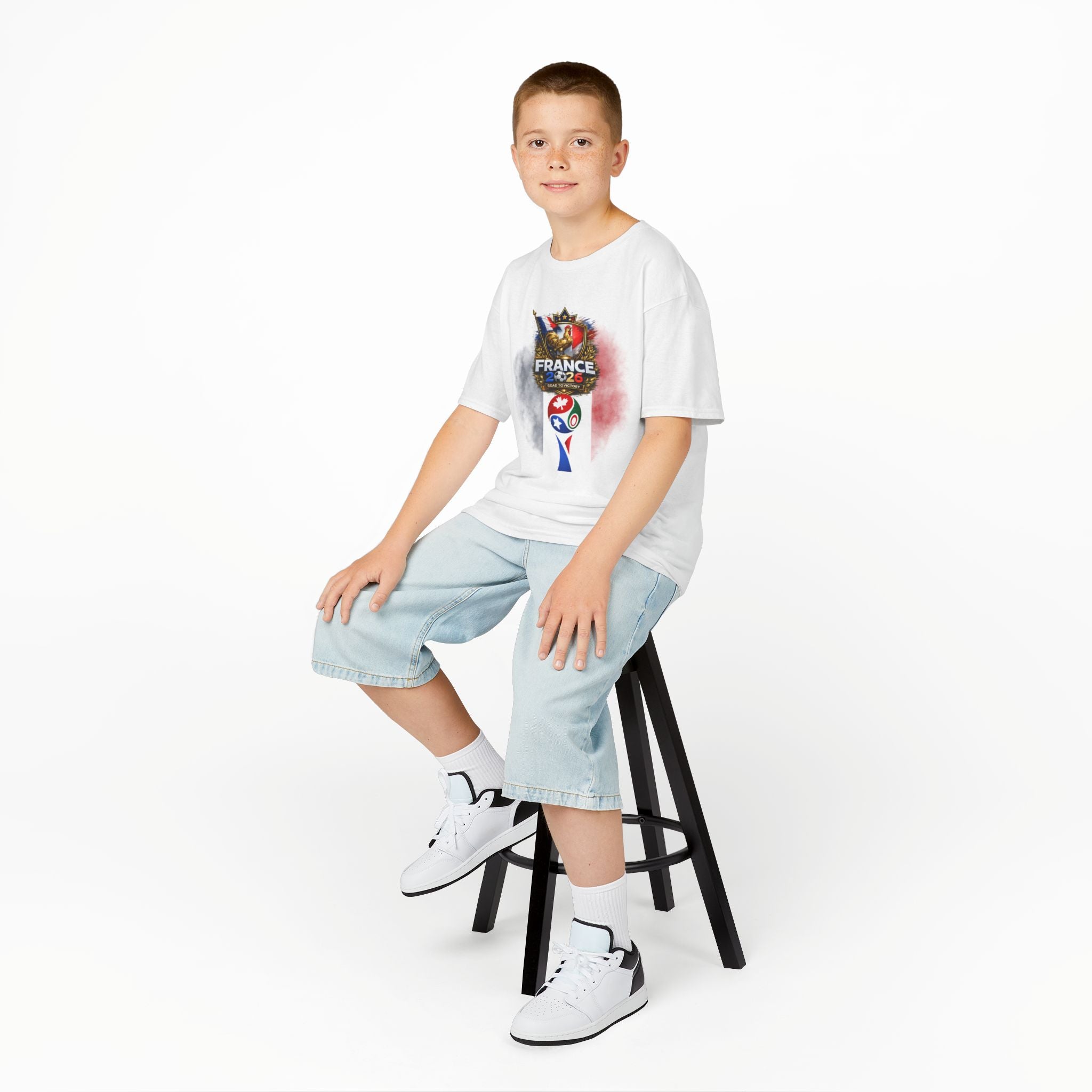 Kids T-Shirt — France 2024 Soccer Cup Crest (Kids)