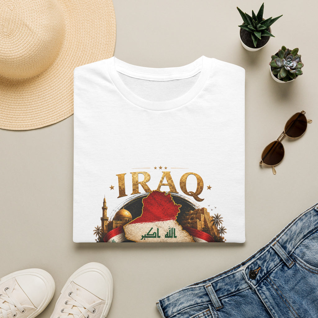 Iraq Flag Shirt, Iraqi Heritage T-Shirt, Iraq Forever Tee, Iraqi Pride Gift, Iraq Map Shirt, Patriotic Iraq Graphic Tee