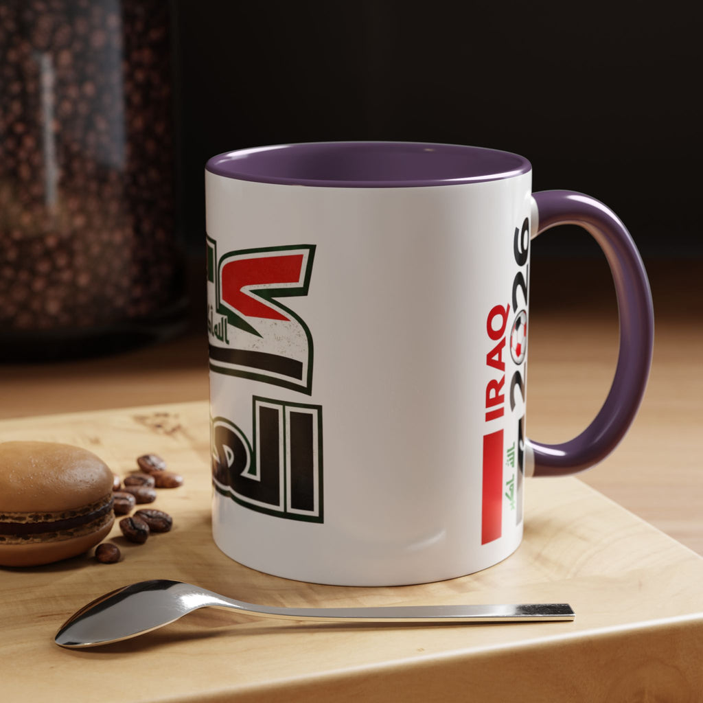 Iraq 2026 Accent Coffee Mug — Arabic Pride Flag Design