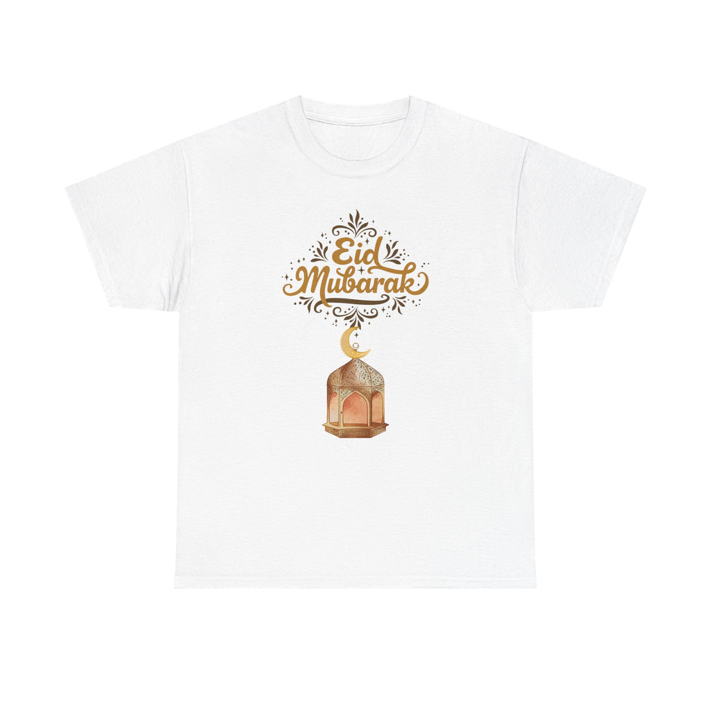 Eid Mubarak T-Shirt — Festive Lantern & Crescent Tee for Ramadan Celebrations