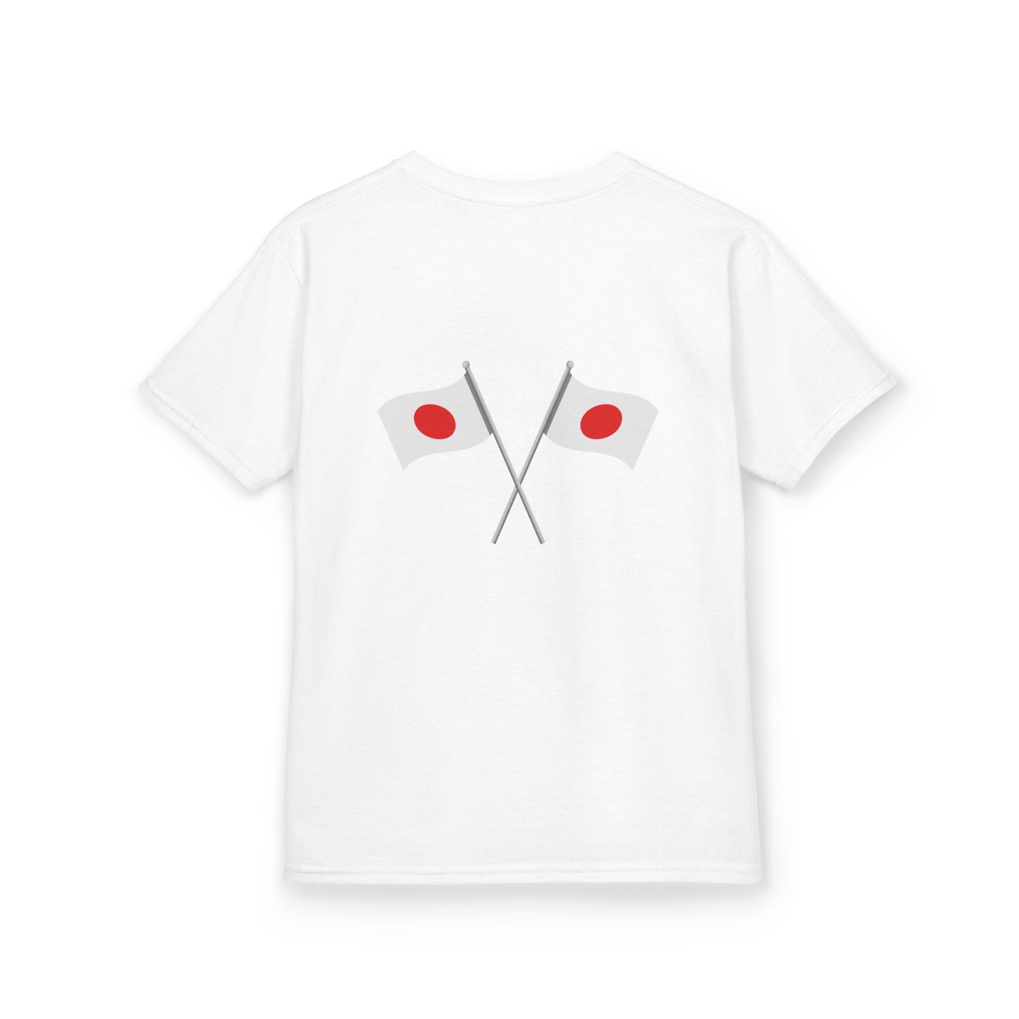 Kids Japan Flag T‑Shirt – Japanese Rising Sun Brush & Crossed Flags Tee