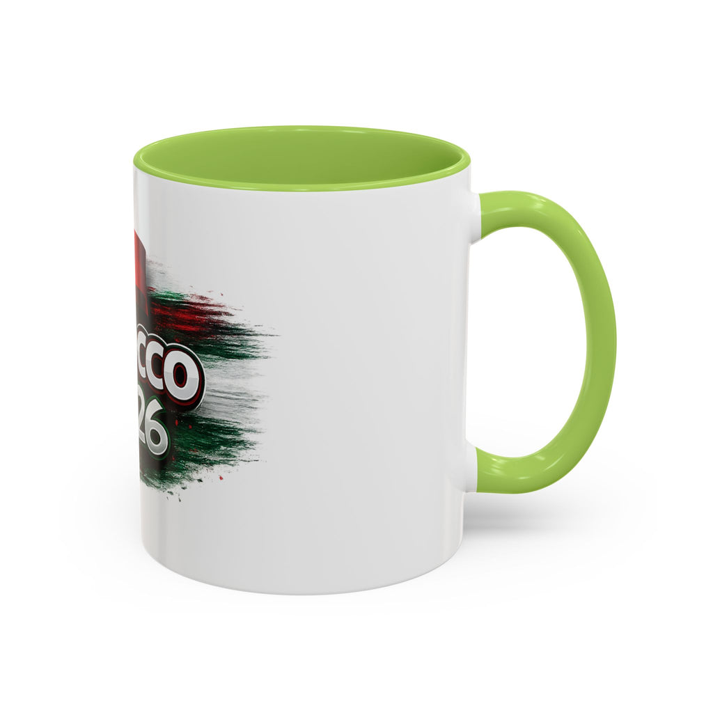 Morocco 2026 Soccer Accent Coffee Mug — Cup Fan Gift