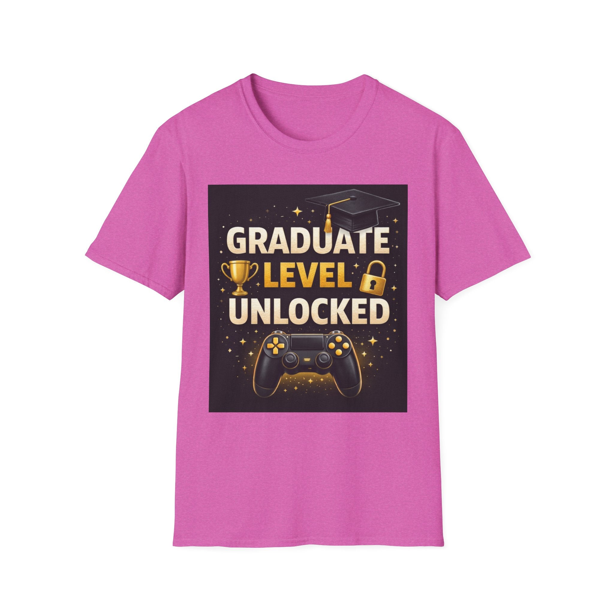 Graduate Level Unlocked T-Shirt — Gamer Graduation Tee