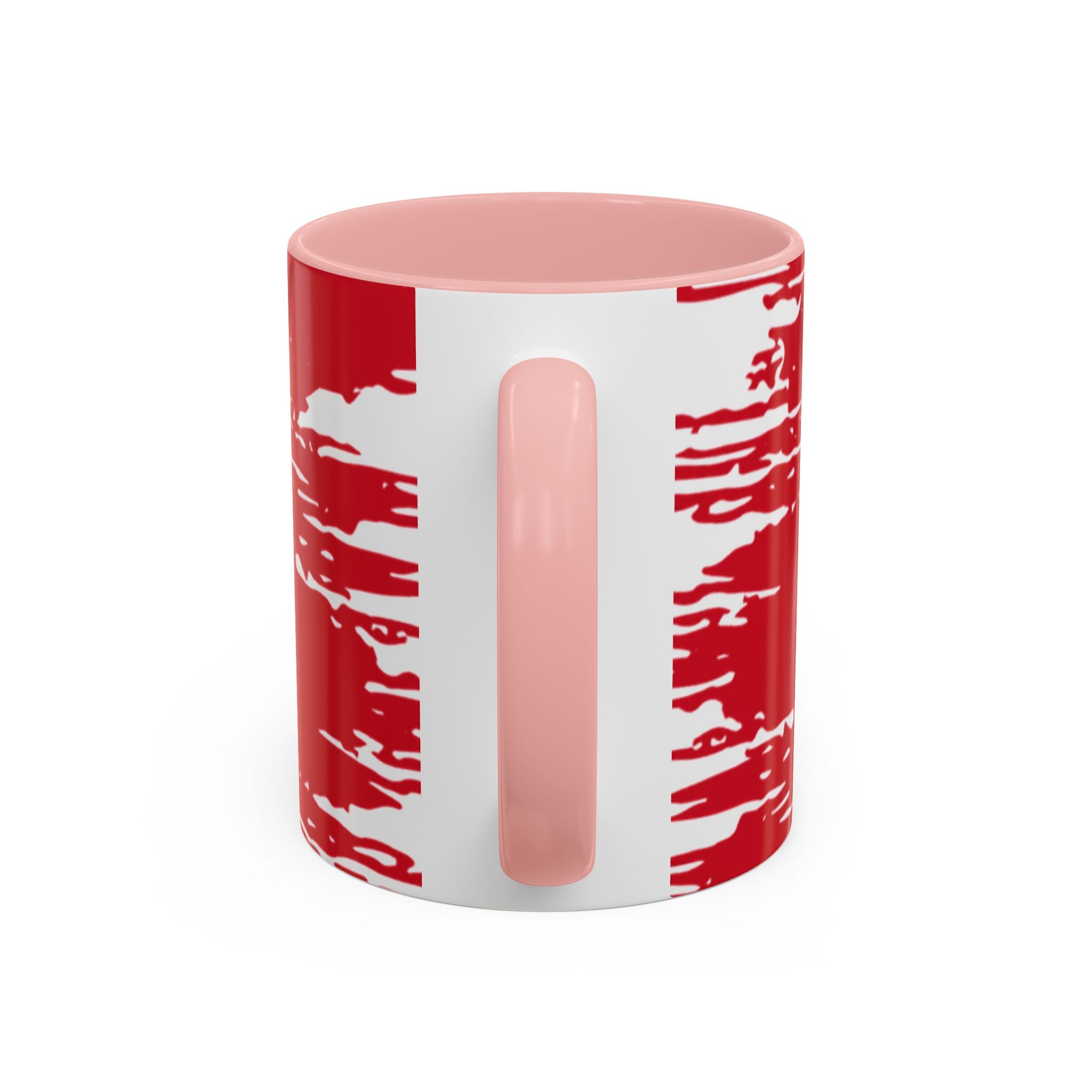 Canada Maple Leaf Accent Coffee Mug – Red Canadian Flag Design (11/15 oz)