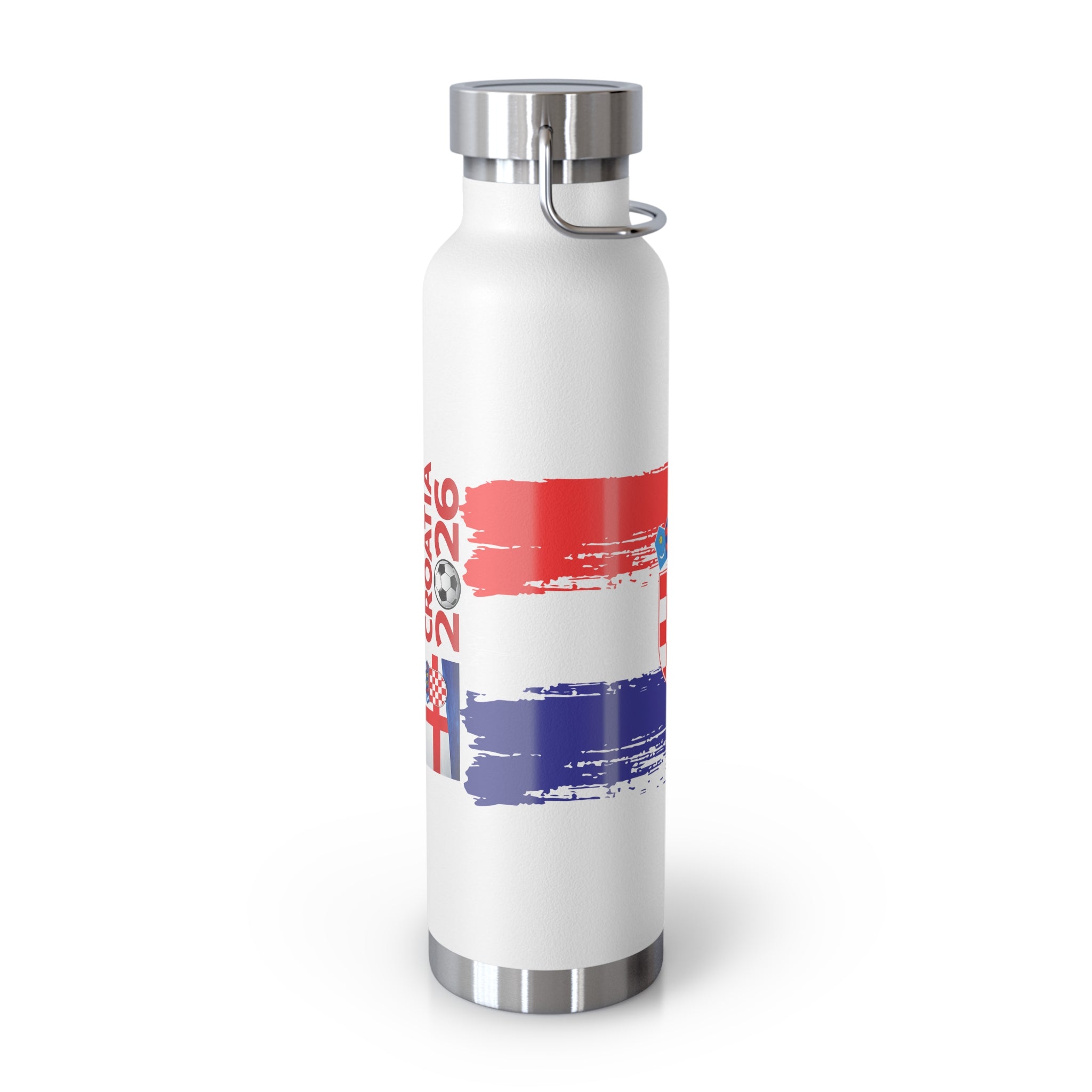 Croatia Flag 22oz Insulated Water Bottle – Copper Vacuum Travel Flask