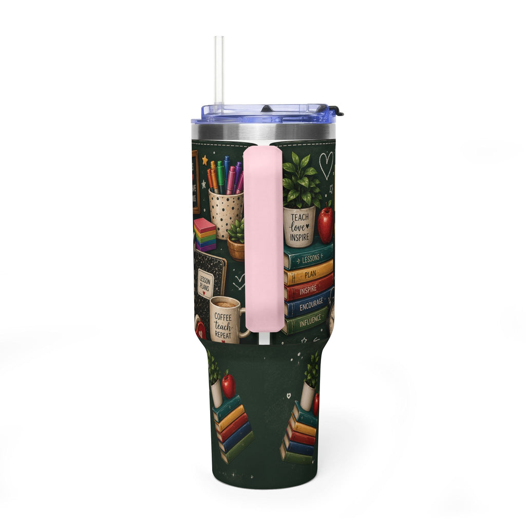 Teacher Nutrition Facts 40oz Vacuum Tumbler — Insulated Teacher Coffee Cup