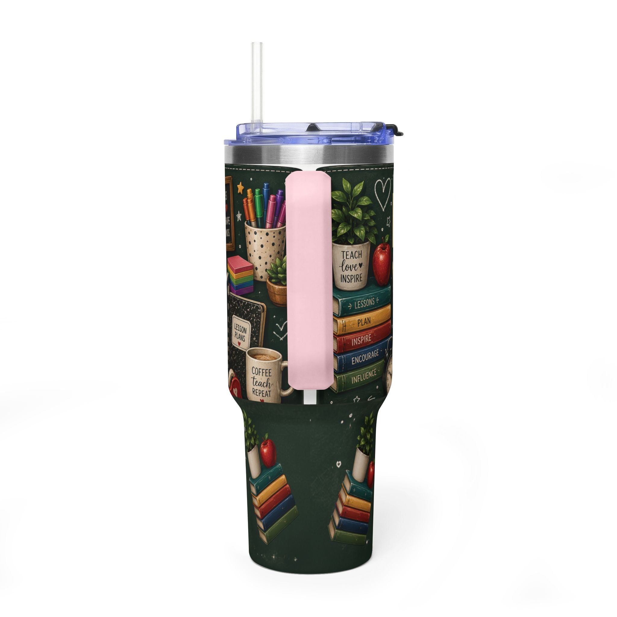Teacher Nutrition Facts 40oz Vacuum Tumbler — Insulated Teacher Coffee Cup