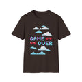Game Over Pixel Clouds T-Shirt — Retro Gamer Tee with Hearts