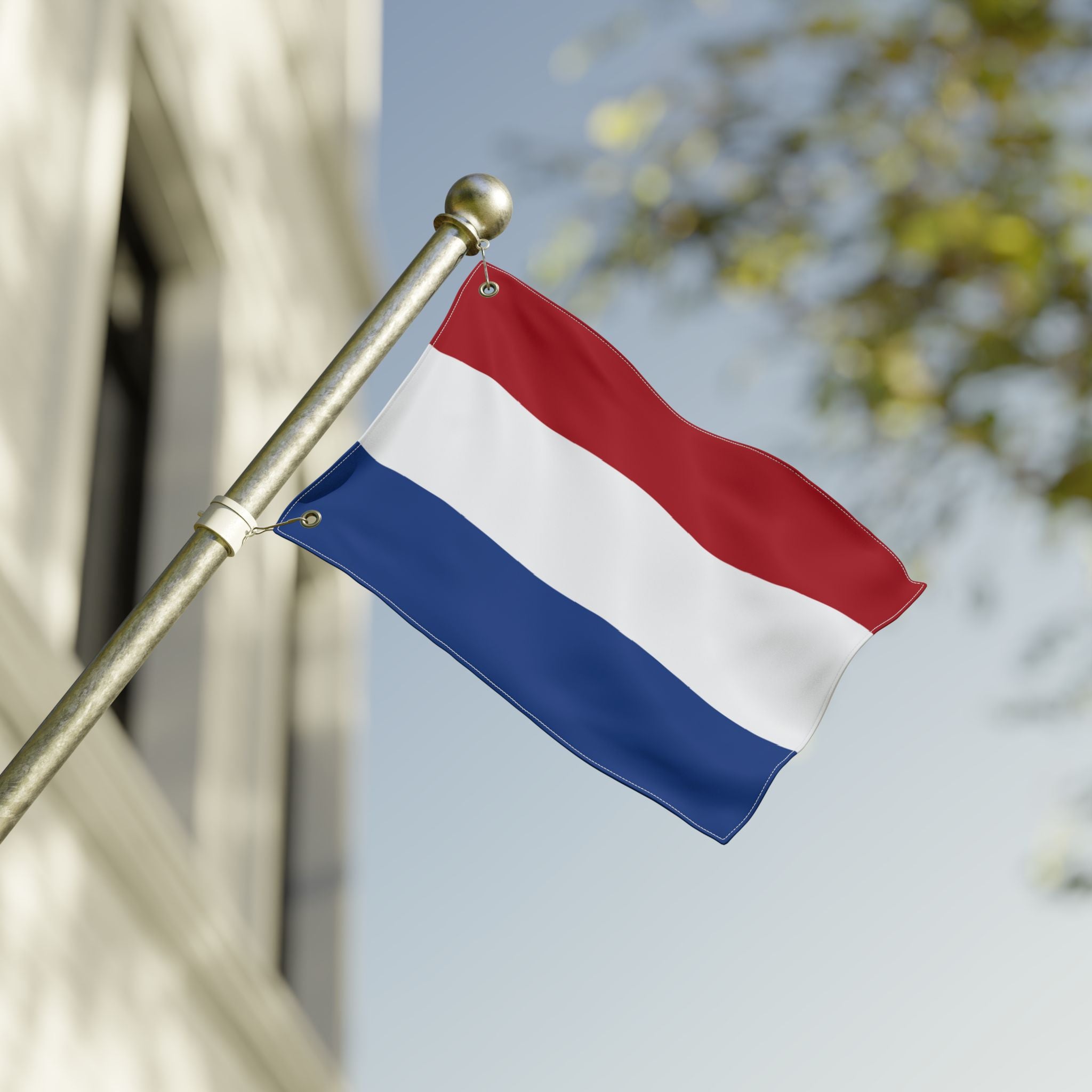 Netherlands Flag - Double-Sided Outdoor Flag (Red White Blue)