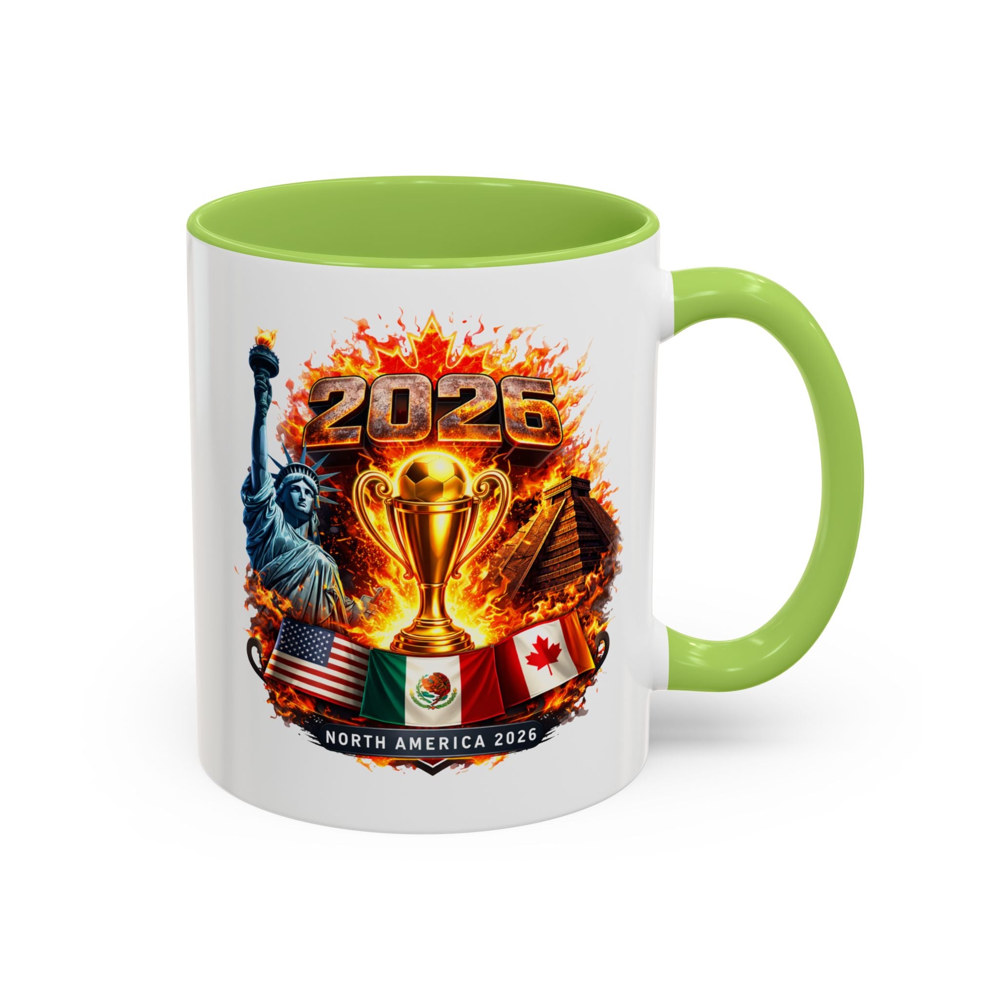 2026 North America Championship Coffee Mug — Trophy & Flags Accent Mug