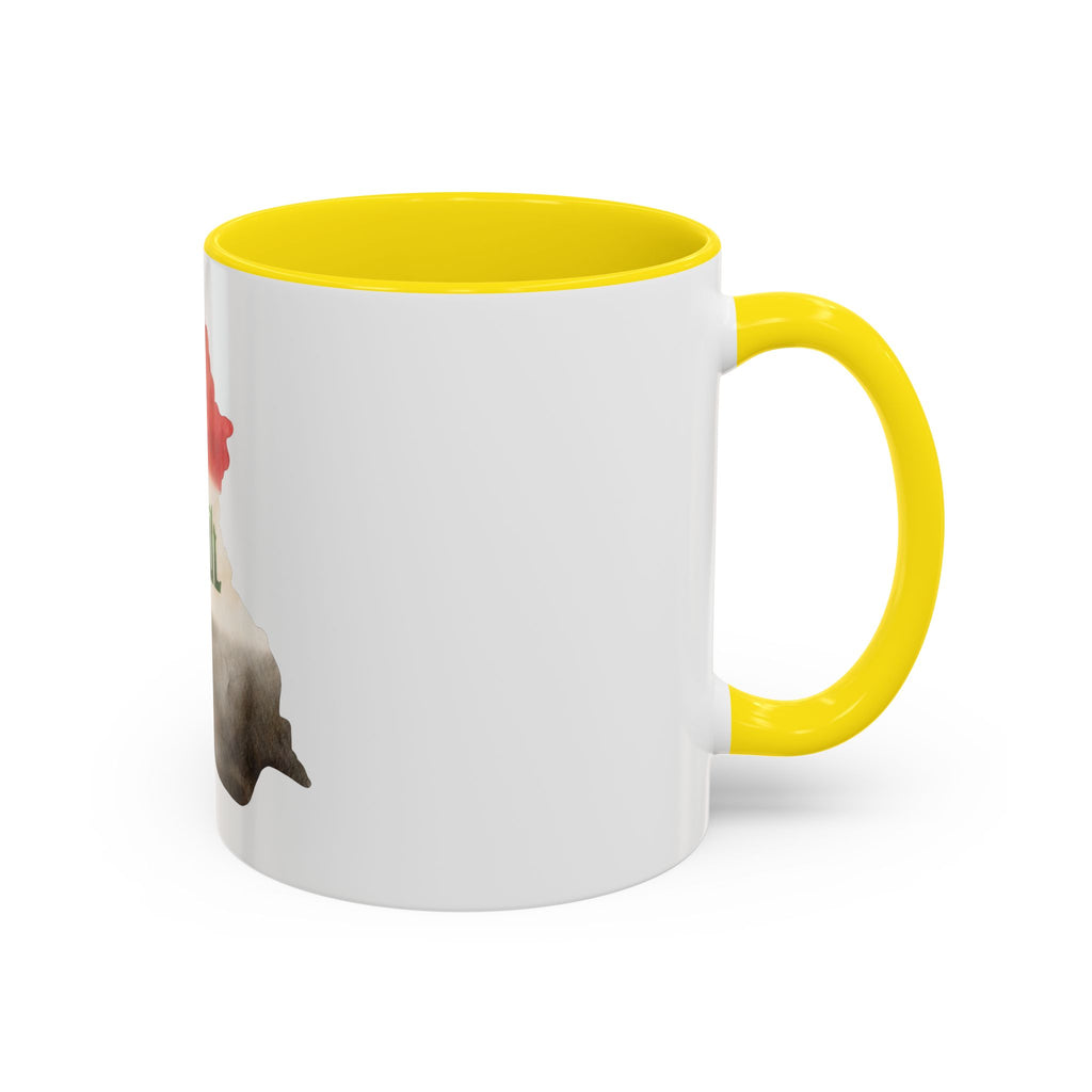 Iraq Flag Map Coffee Mug – Watercolor Baghdad Pride Accent Mug (11/15oz)