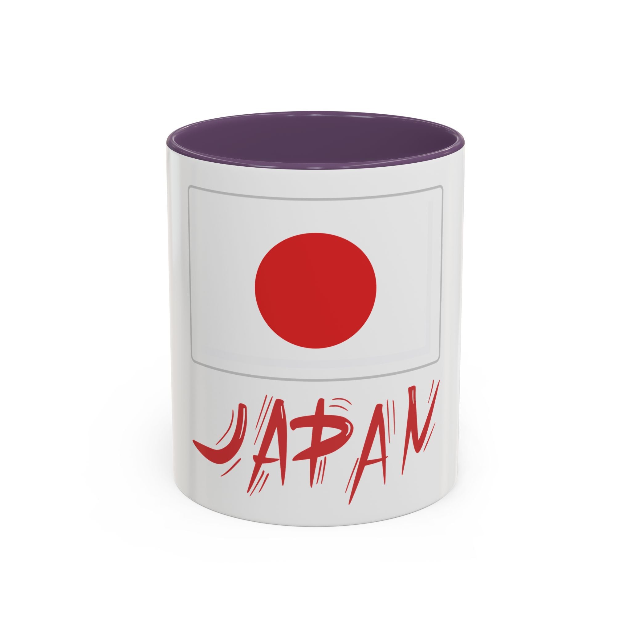 Japan Flag Accent Coffee Mug – Red Rising Sun Design (11/15oz)