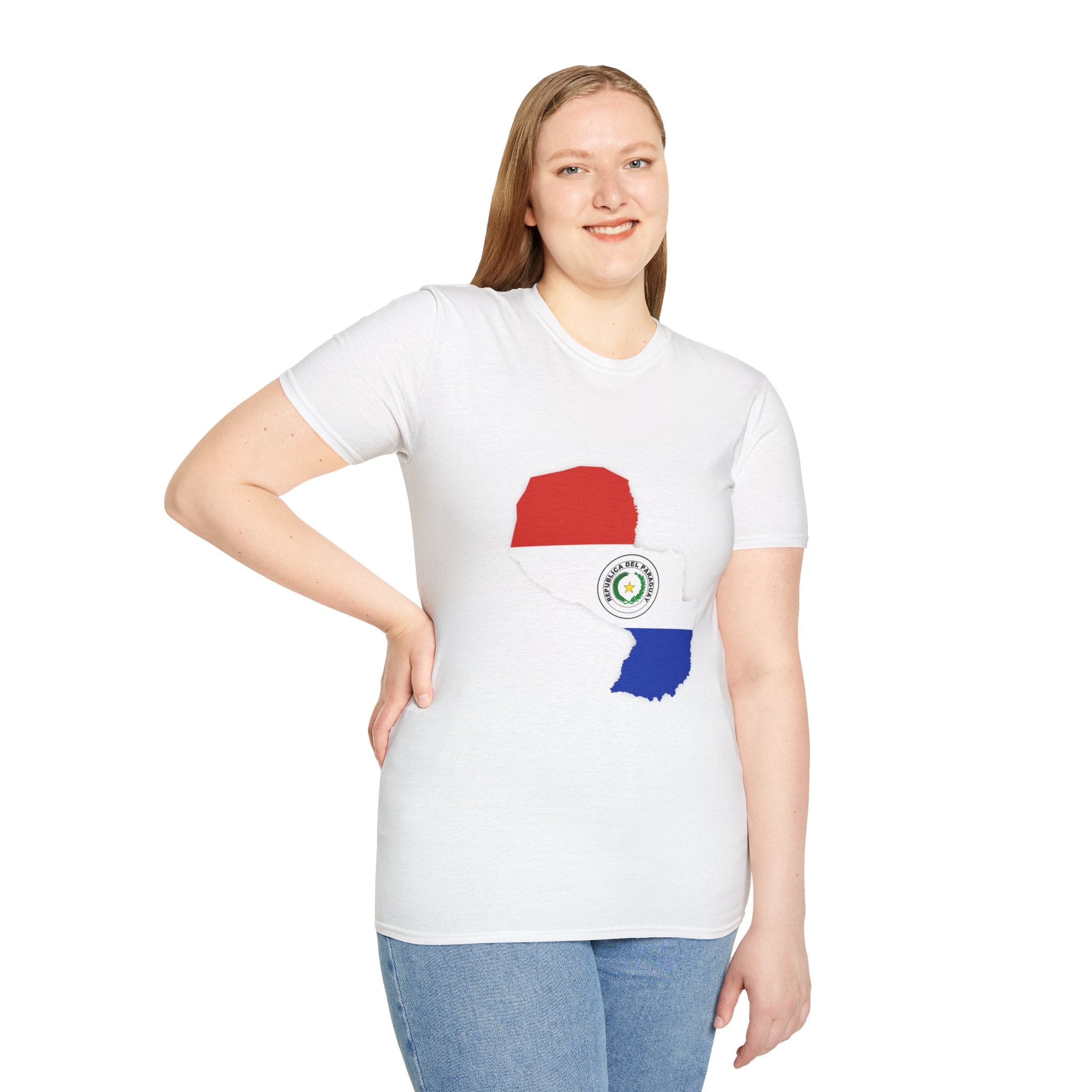 Paraguay Map & Stadium T-Shirt — Paraguayan Flag Soccer Fan Tee