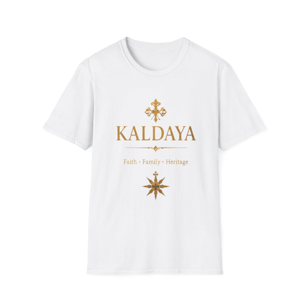KALDAYA Gold Logo T‑Shirt — Elegant Faith & Heritage Tee