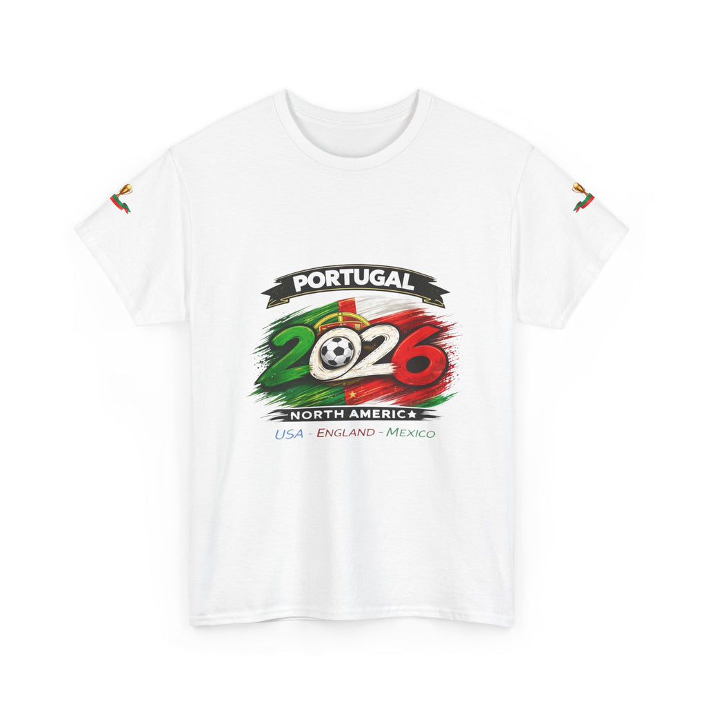 Portugal 2026 Soccer T-Shirt — Cup Trophy Design (USA Canada Mexico)