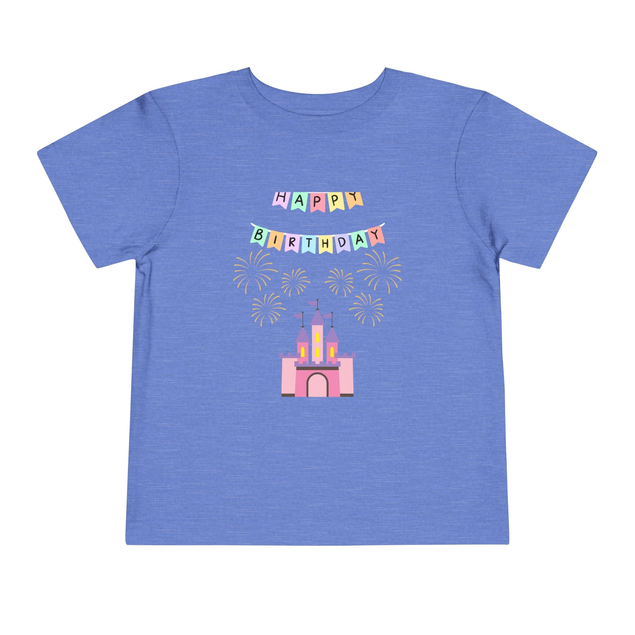 Toddler Birthday Castle Tee — "Happy Birthday" Princess Shirt