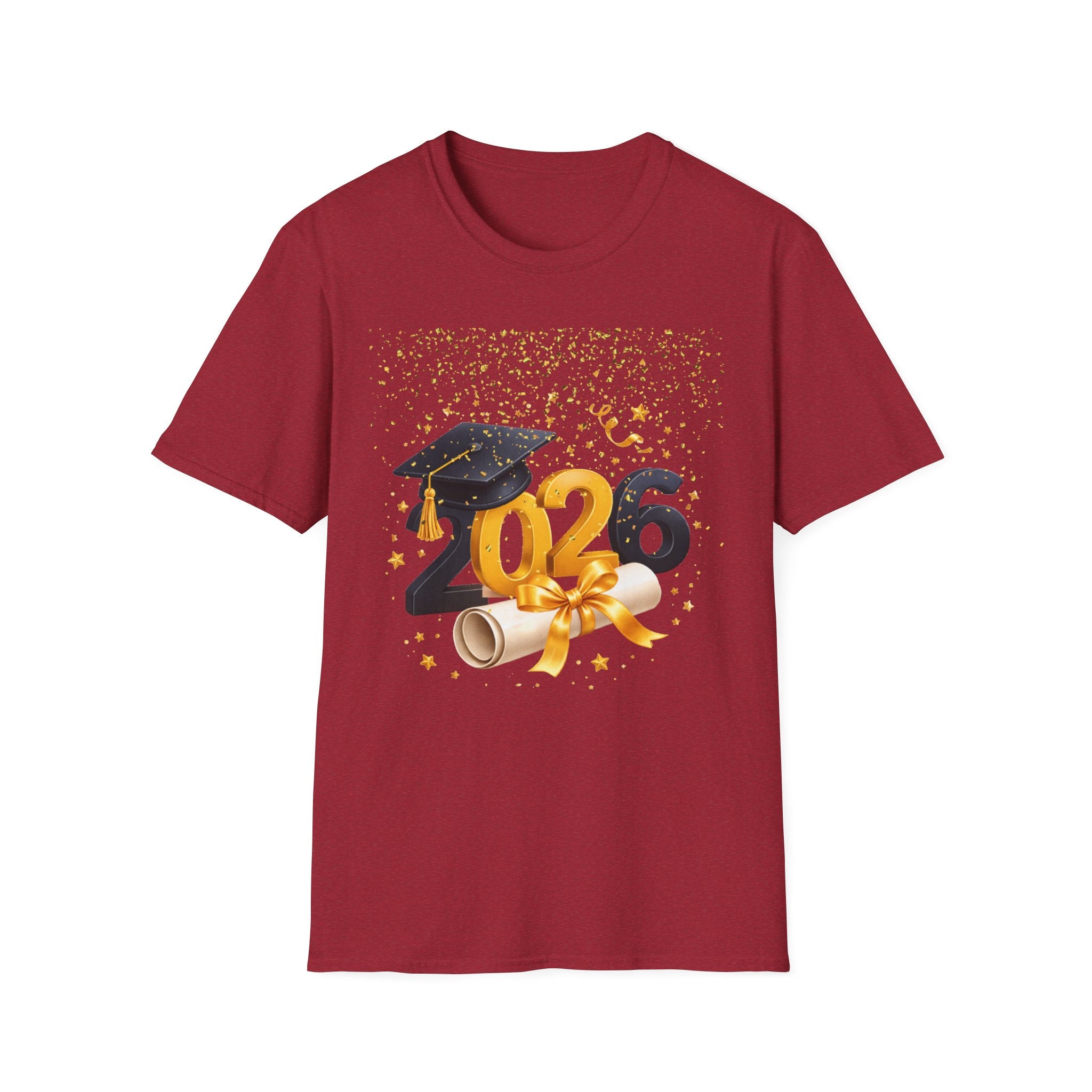 2026 Graduation T-Shirt – Class of 2026 Cap & Diploma Celebration Tee