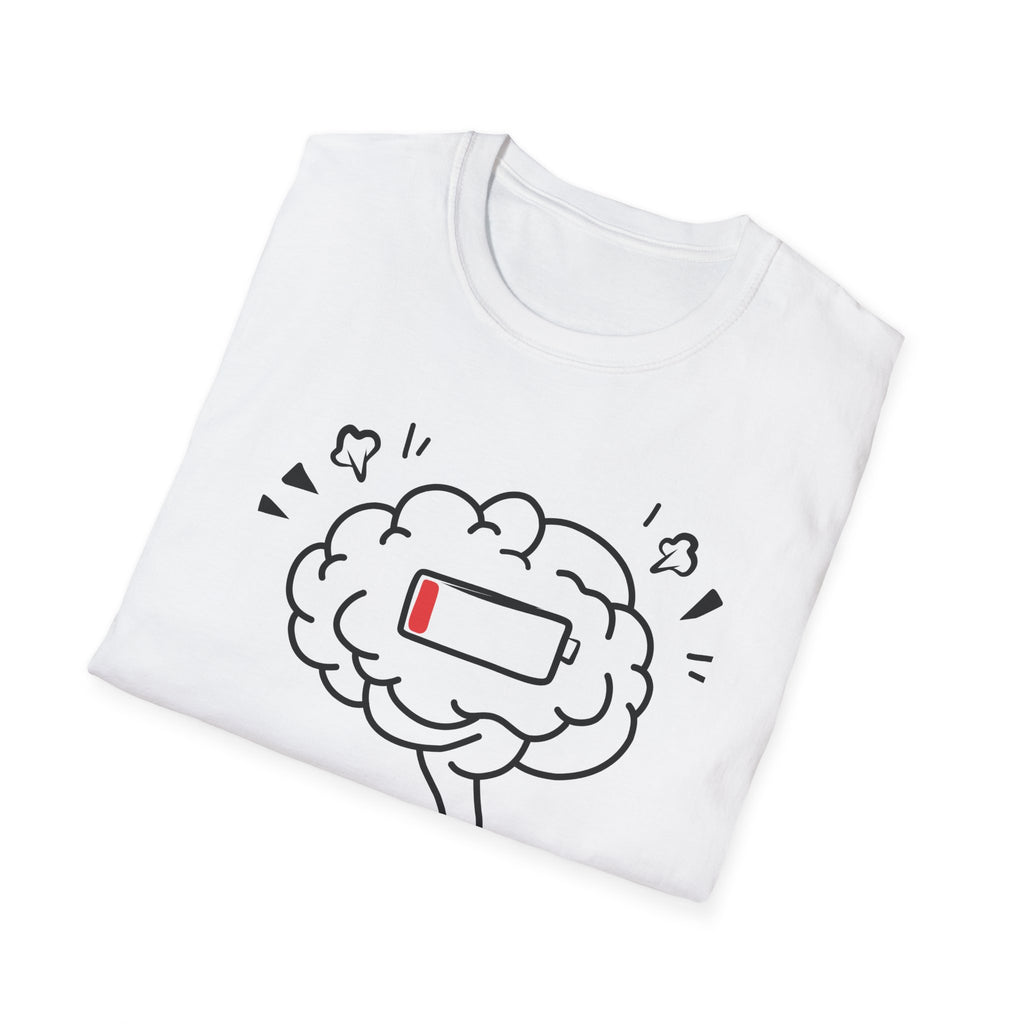 Low Battery Human Unisex Softstyle T-Shirt