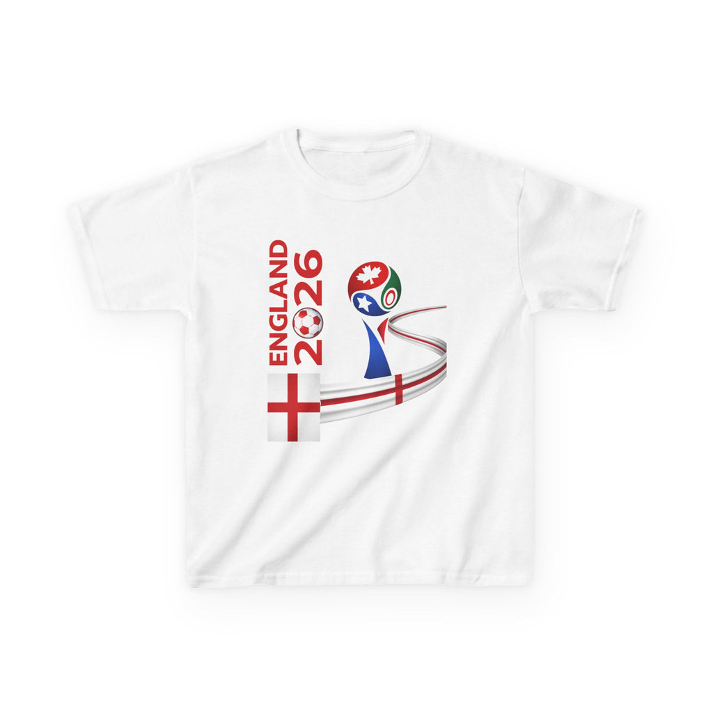 England 2026 Kids Soccer Tee — Football Cup Supporter Shirt