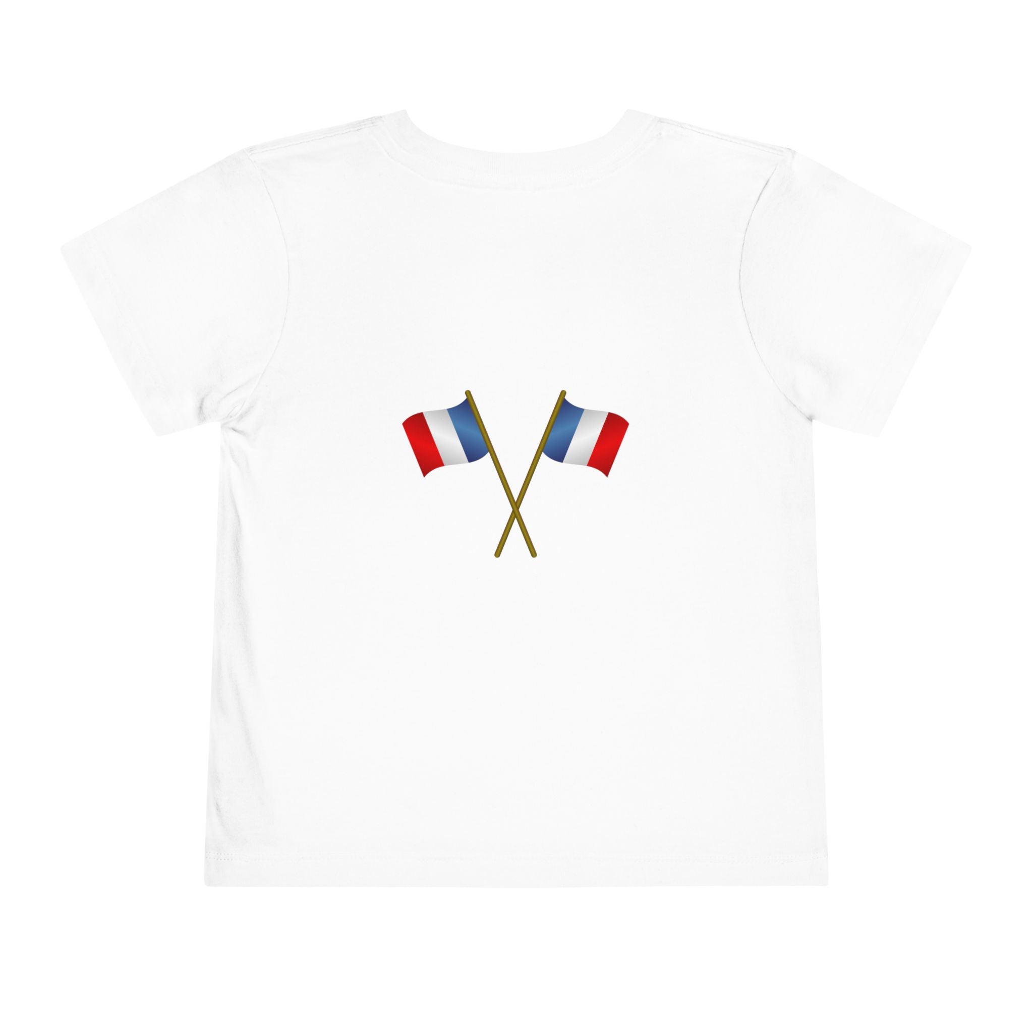 Toddler Tee — France 2026 Soccer Fan Shirt with Tricolor Flags