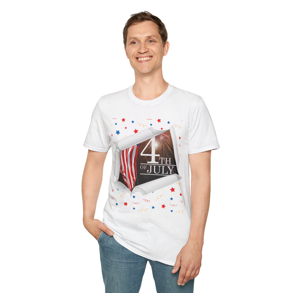 4th of July American Flag T-Shirt — Patriotic Independence Day Tee