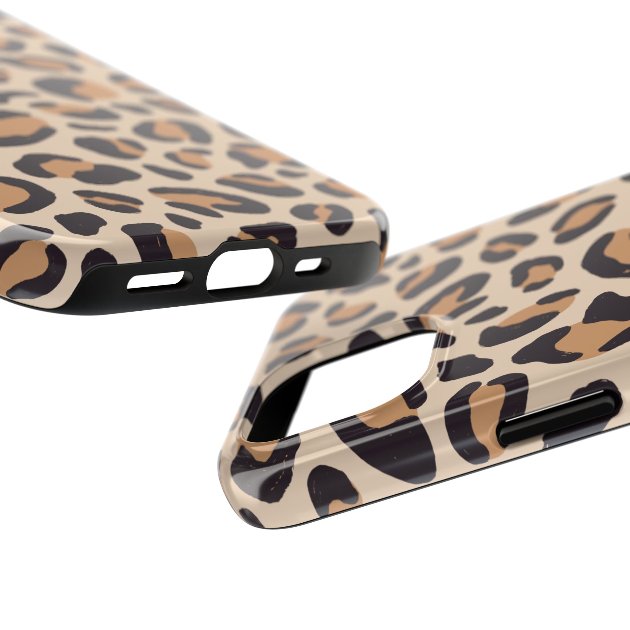 Leopard Print Tough Phone Case – Durable Glam Protective Cover