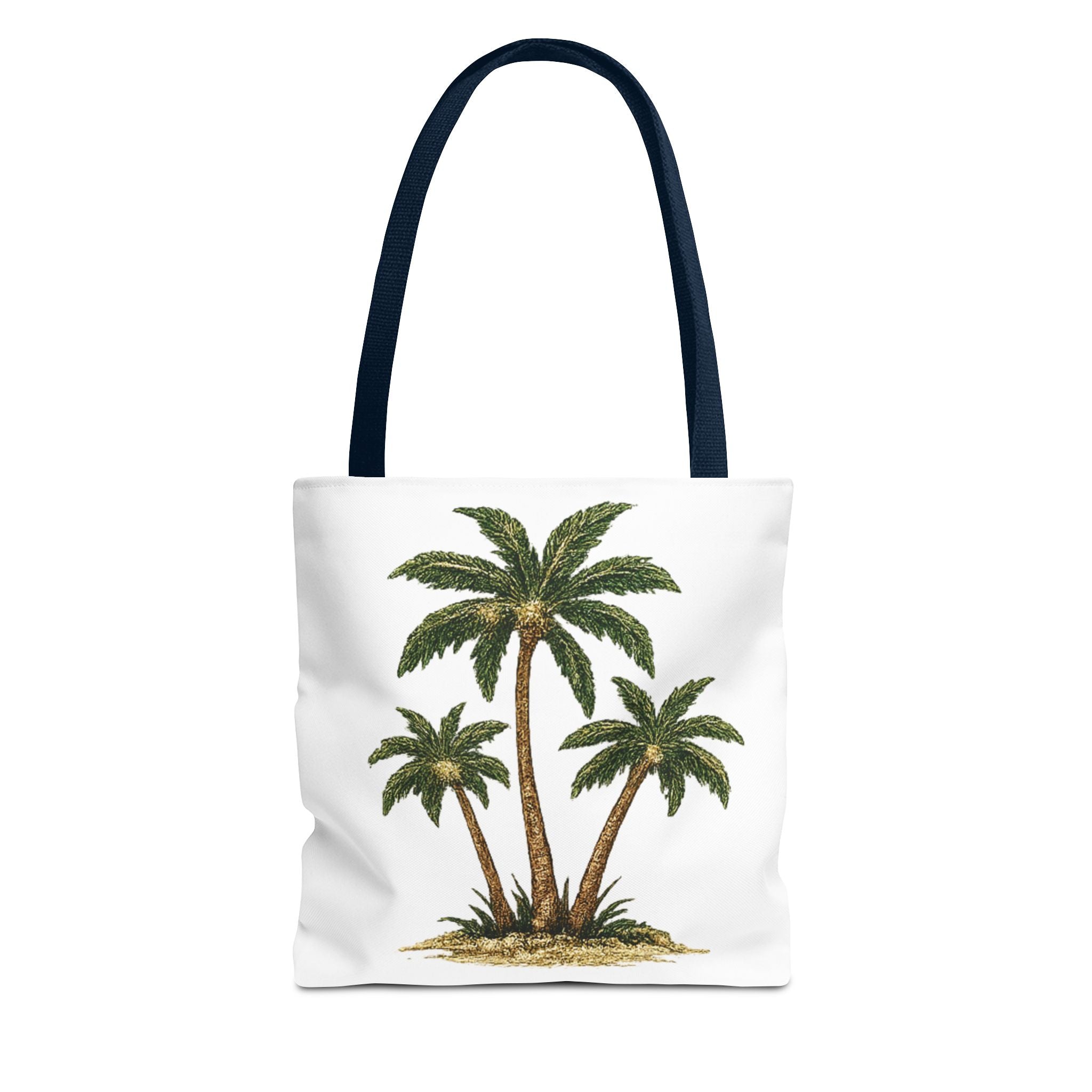 Palm Tree Tote Bag — Tropical Beach Canvas Tote for Summer, Vacation & Everyday Use