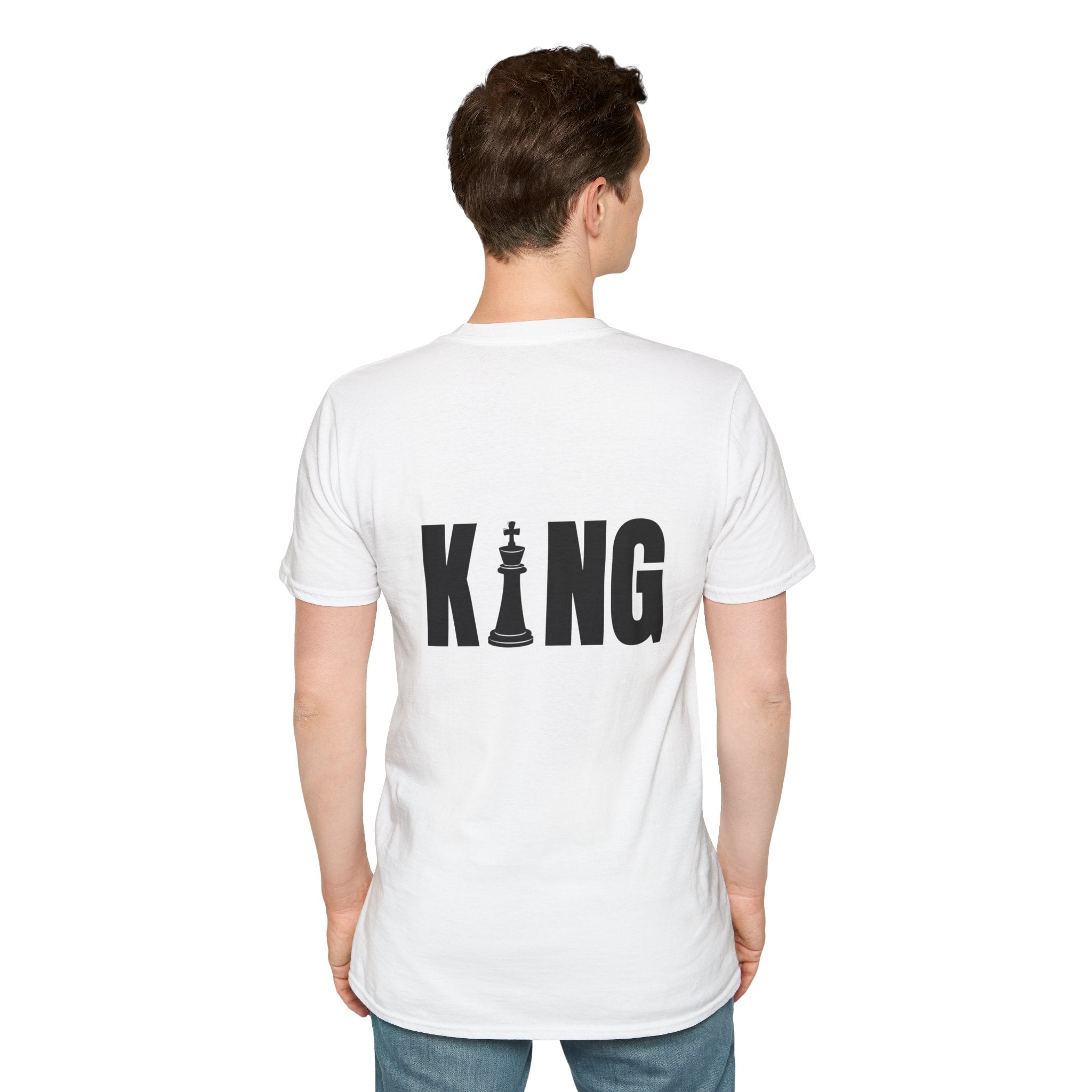 King Chess Piece T-Shirt — Bold Back Graphic for Chess Players & Fans