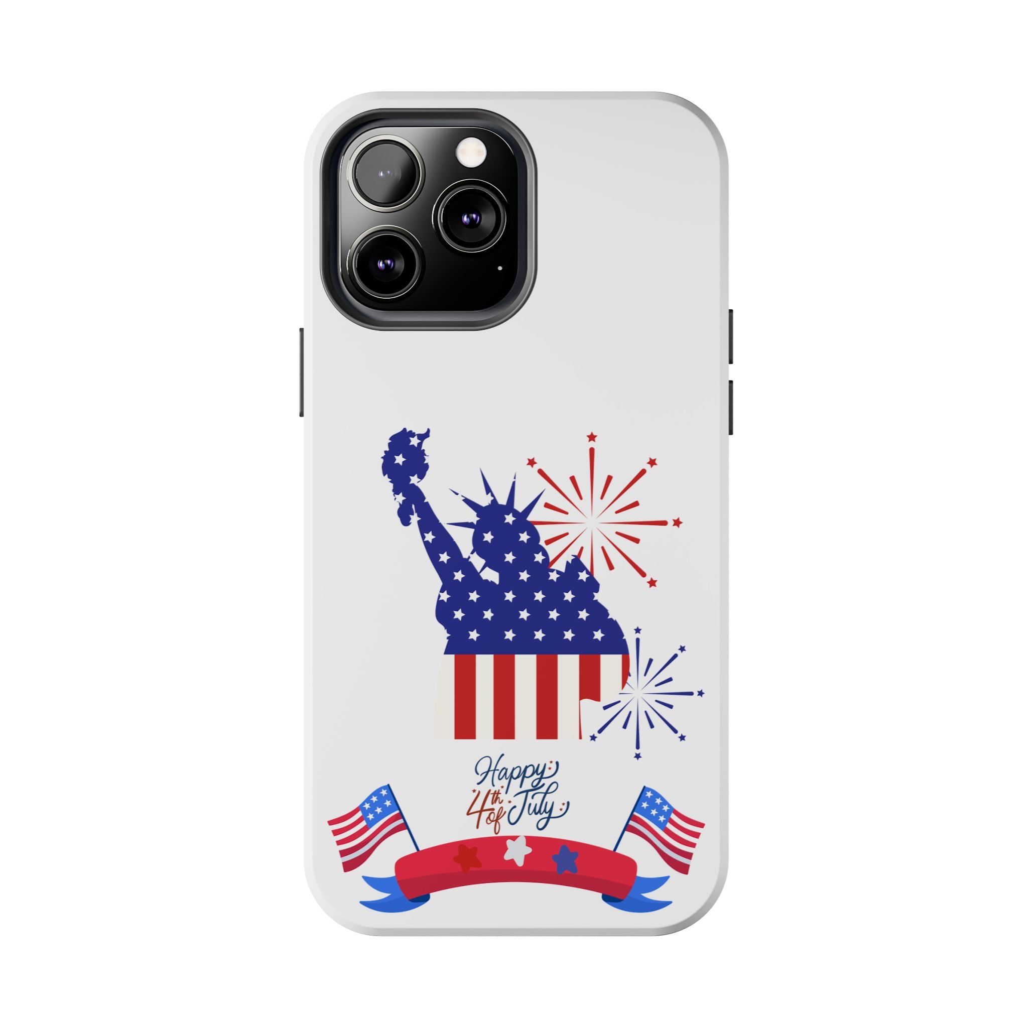 4th of July Tough Phone Case — Statue of Liberty USA Flag Design
