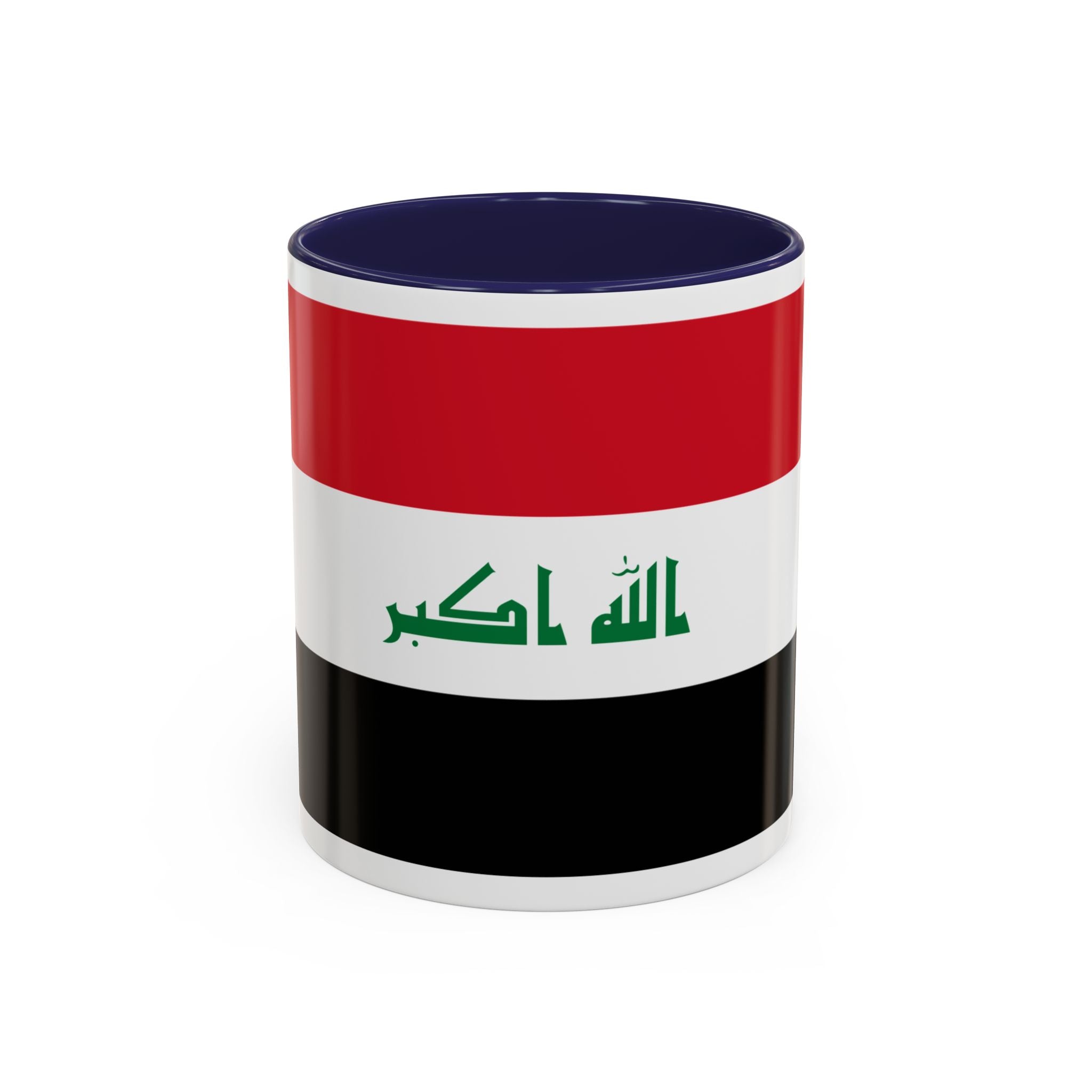 Iraq Flag Accent Coffee Mug with Lion Emblem – Patriotic Iraqi 11/15oz Mug
