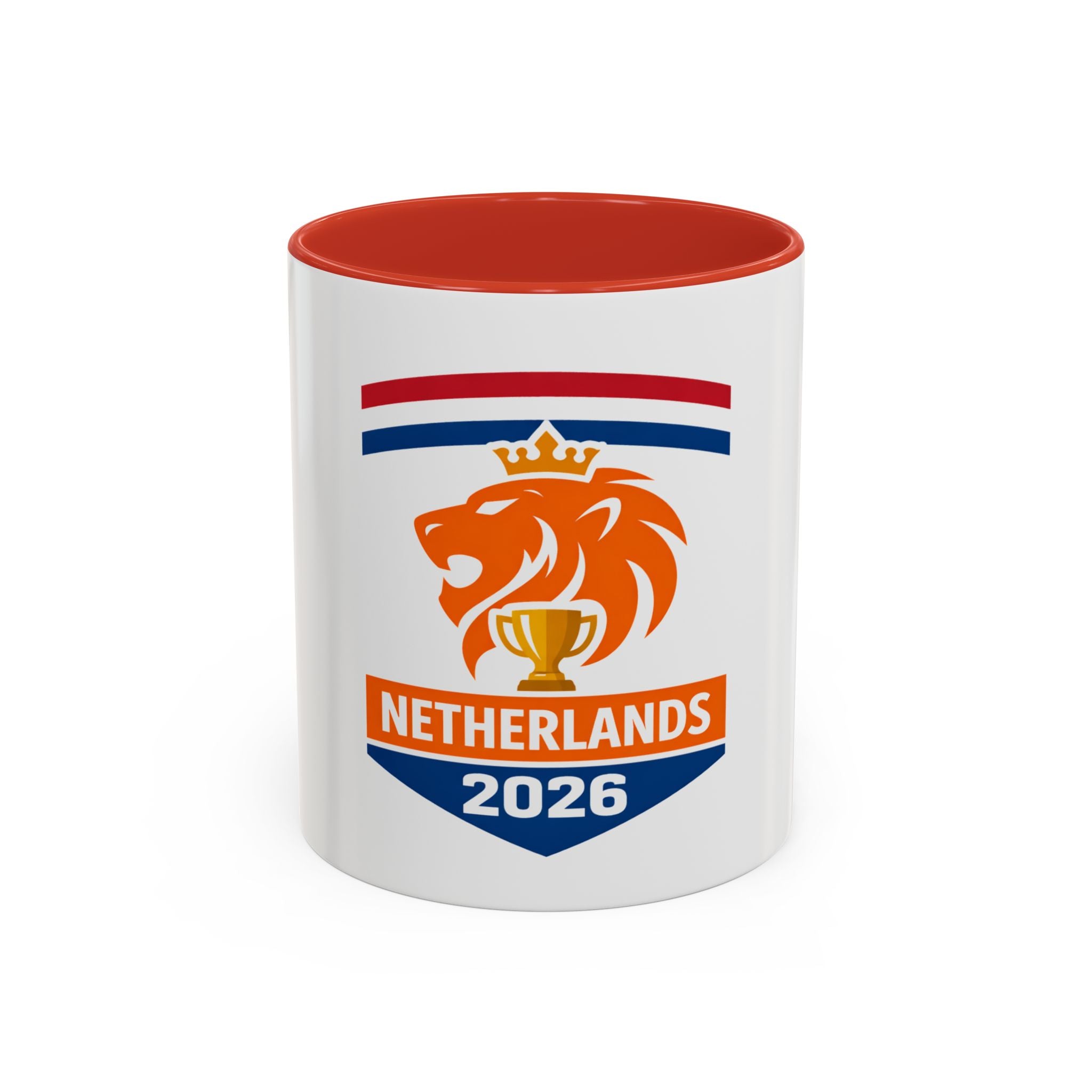 Netherlands 2026 Lion Crest Coffee Mug — Dutch Soccer Fan Gift