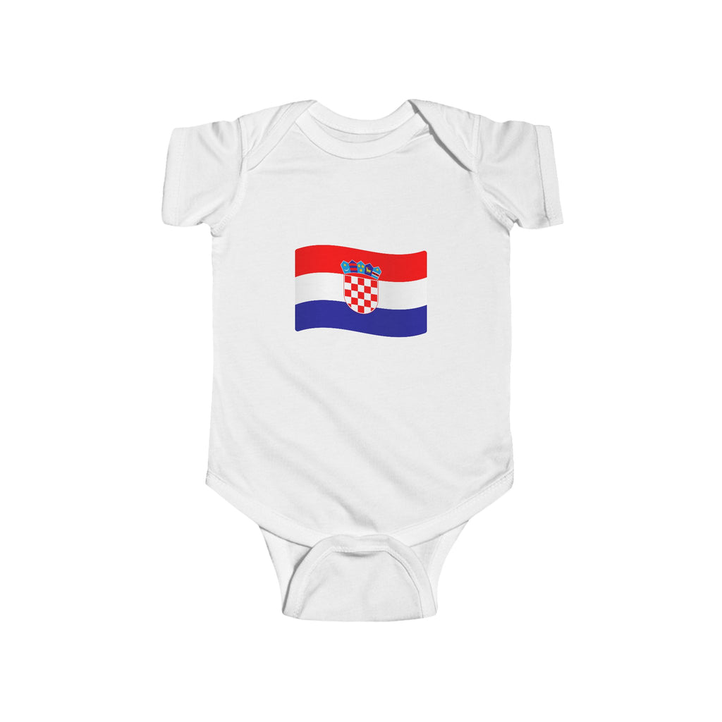 Croatia Flag Infant Bodysuit - 2026 Soccer Fan Baby Onesie