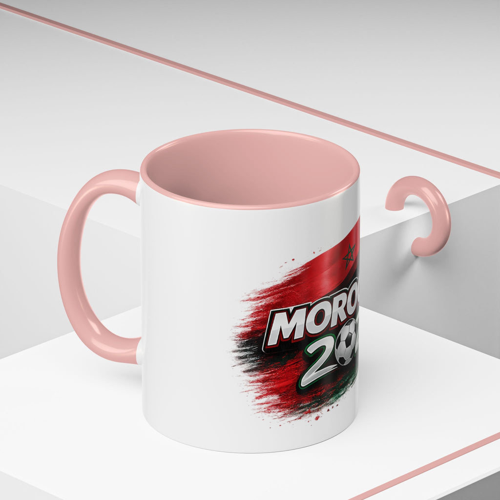Morocco 2026 Soccer Accent Coffee Mug — Cup Fan Gift
