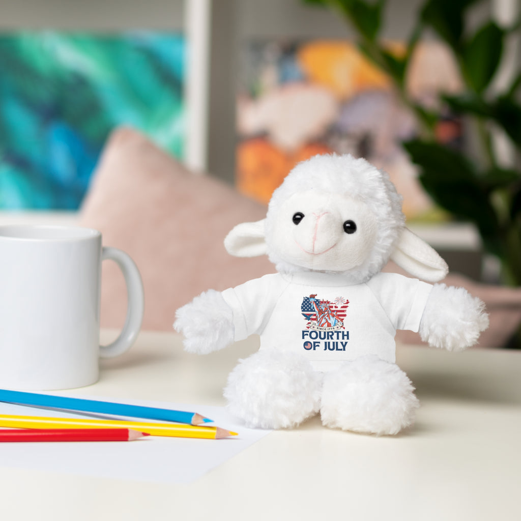 Fourth of July Teddy Bear — Plush Bear with 'Fourth of July' Tee