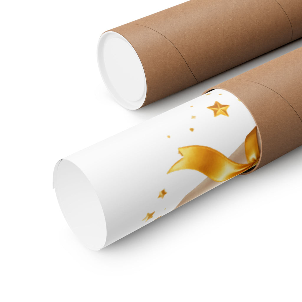 2026 Graduation Poster — Matte Vertical Graduation Wall Art with Cap & Diploma